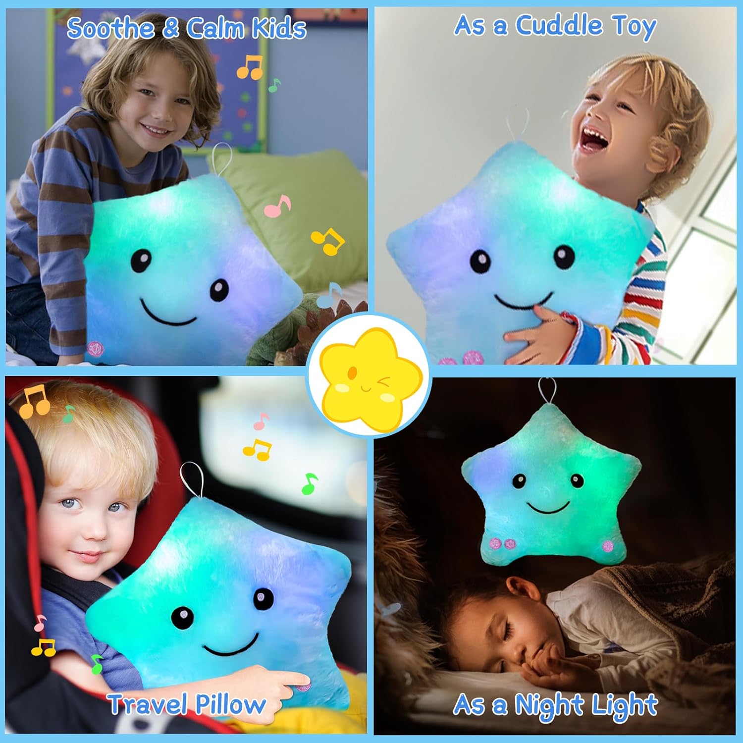 Subao Sensory Pillow with Light Music for Kids