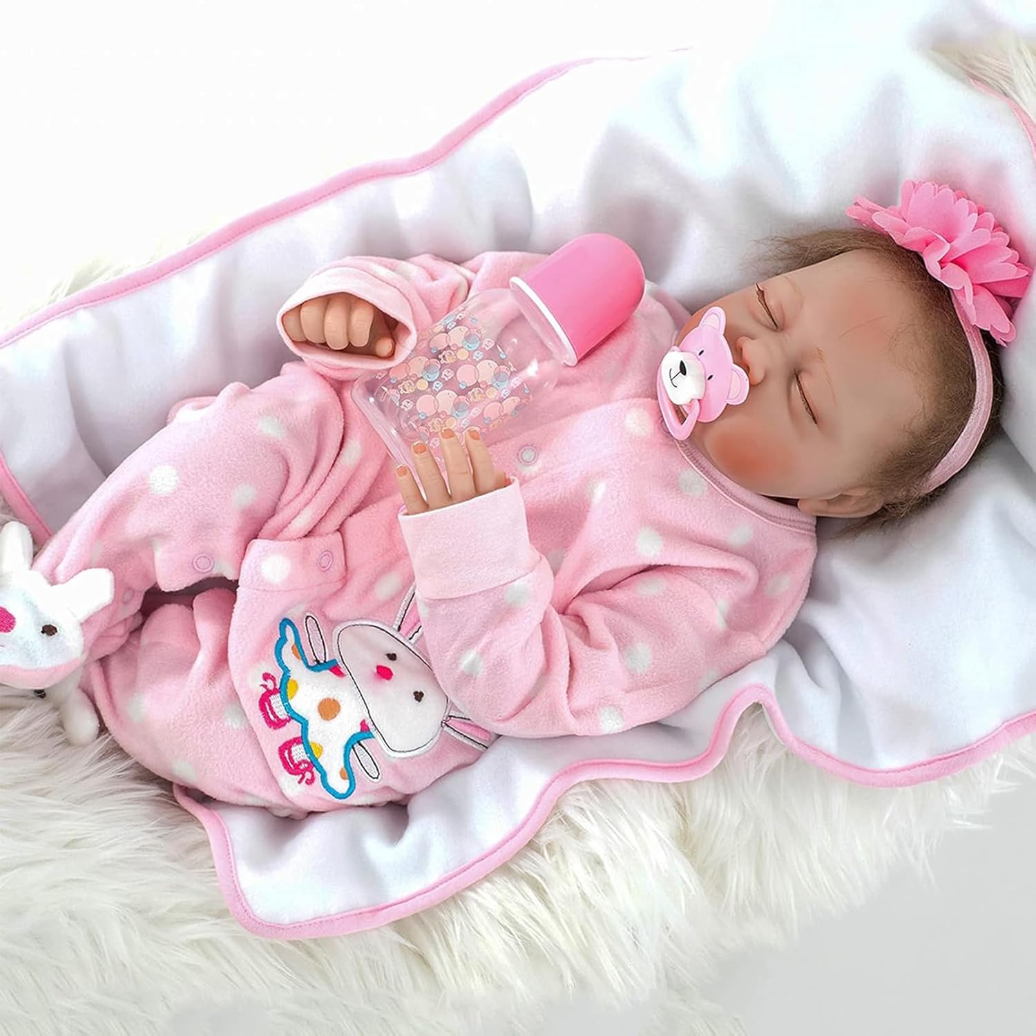 22 Inches Reborn Toddler Doll Girl with Realistic Features