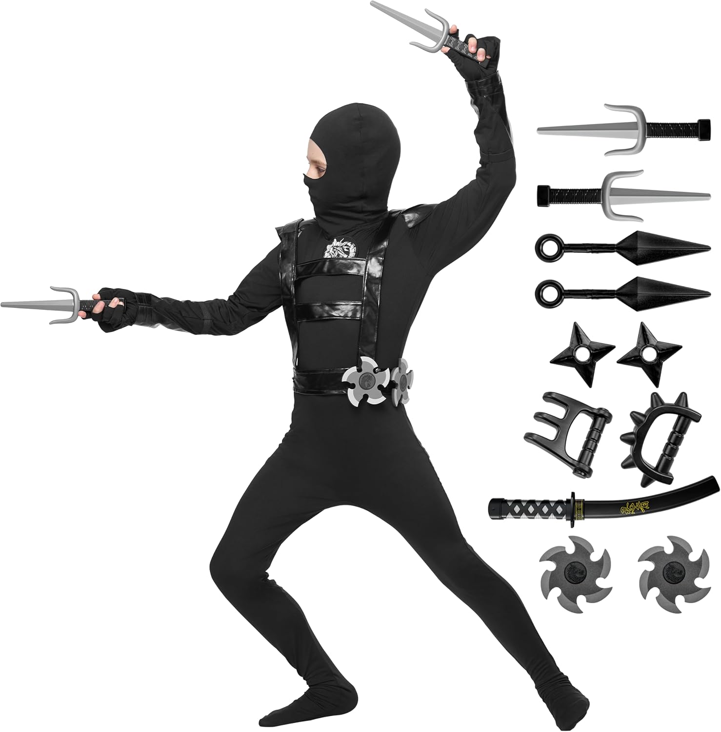 Spooktacular Halloween Ninja Costume for Boys