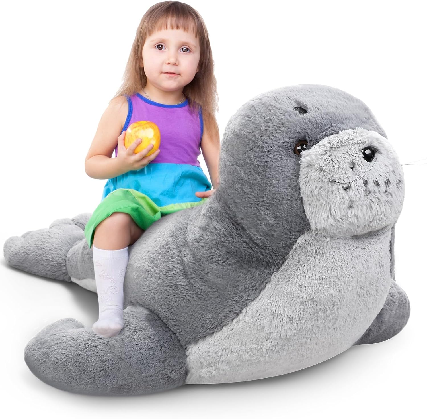 39 Inch Giant Seal Plush Stuffed Animal Cuddle Toy