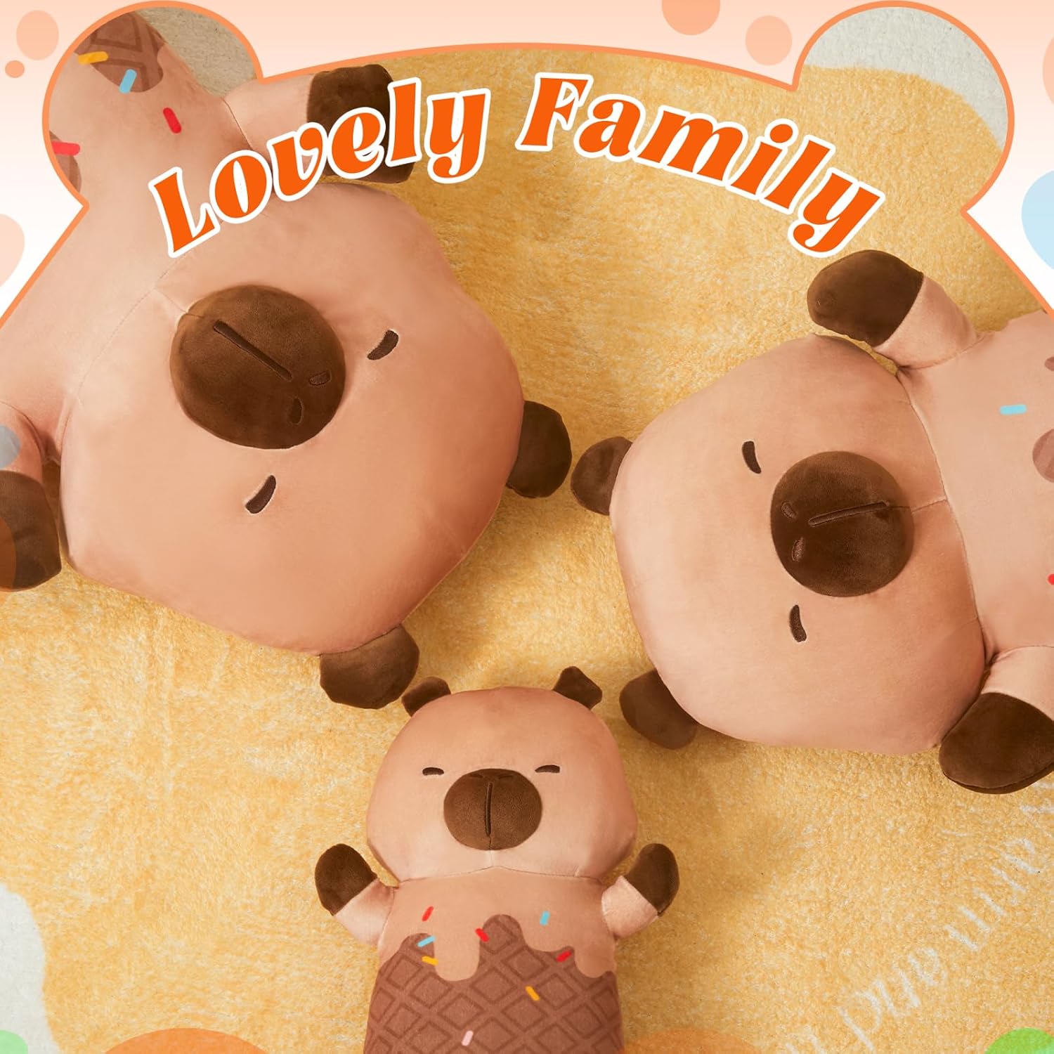 MINISO Capybara Plush Pillow Stuffed Animal 20 Inch