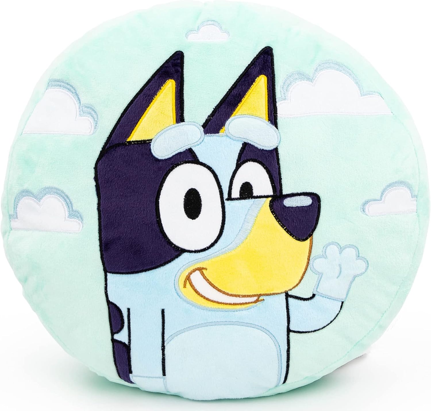 Jay Franco Bluey Shaped Plush Pillow - Kids 13 Inch Decor