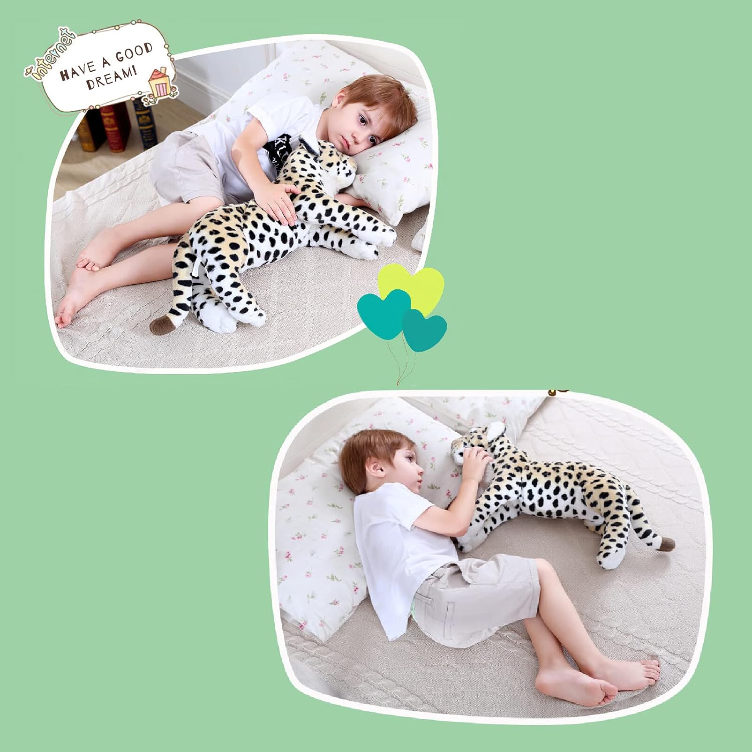 Gisqis Cheetah Plush Pillow 158 Giant Realistic Stuffed Animal