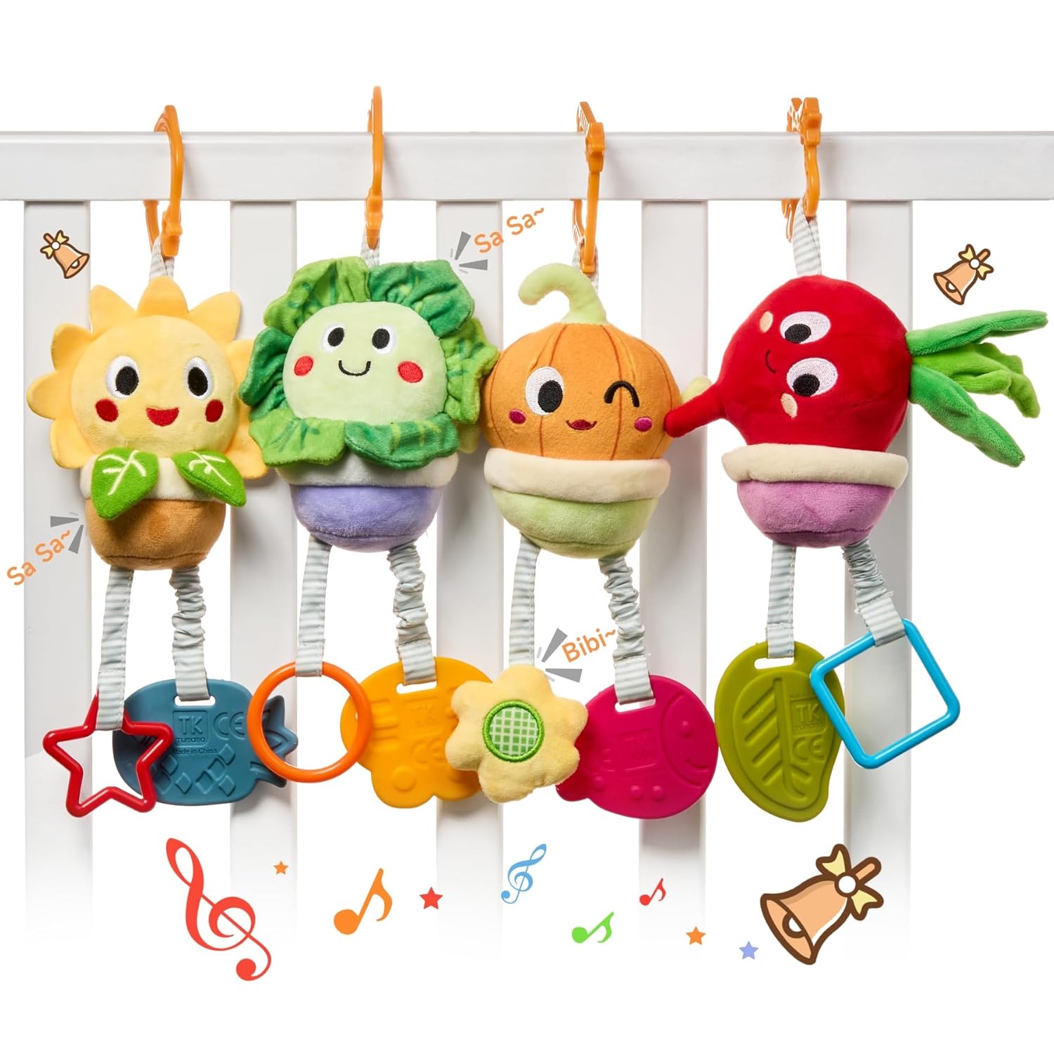 TUMAMA Baby Stroller Toys 0-12 Months