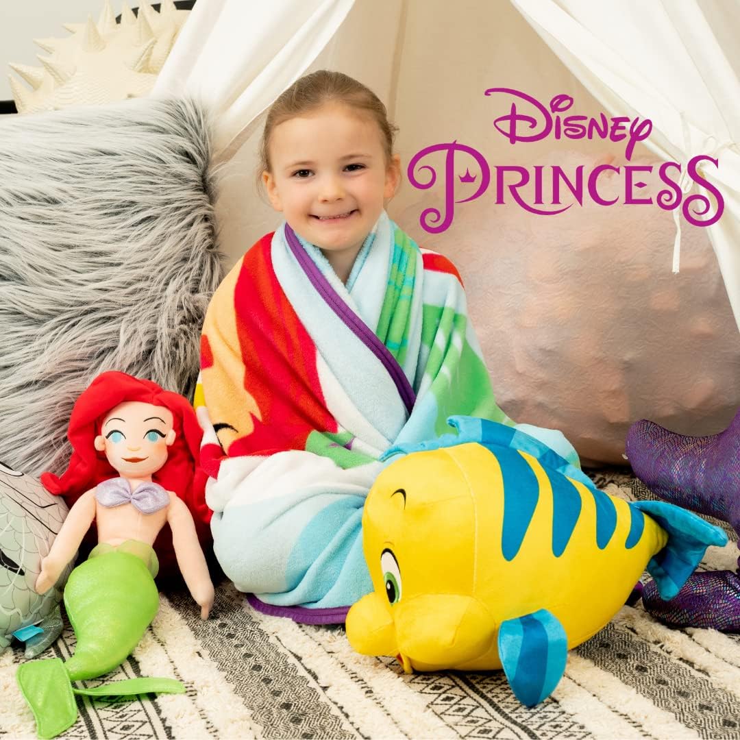 Franco The Little Mermaid Flounder Plush Cuddle Pillow