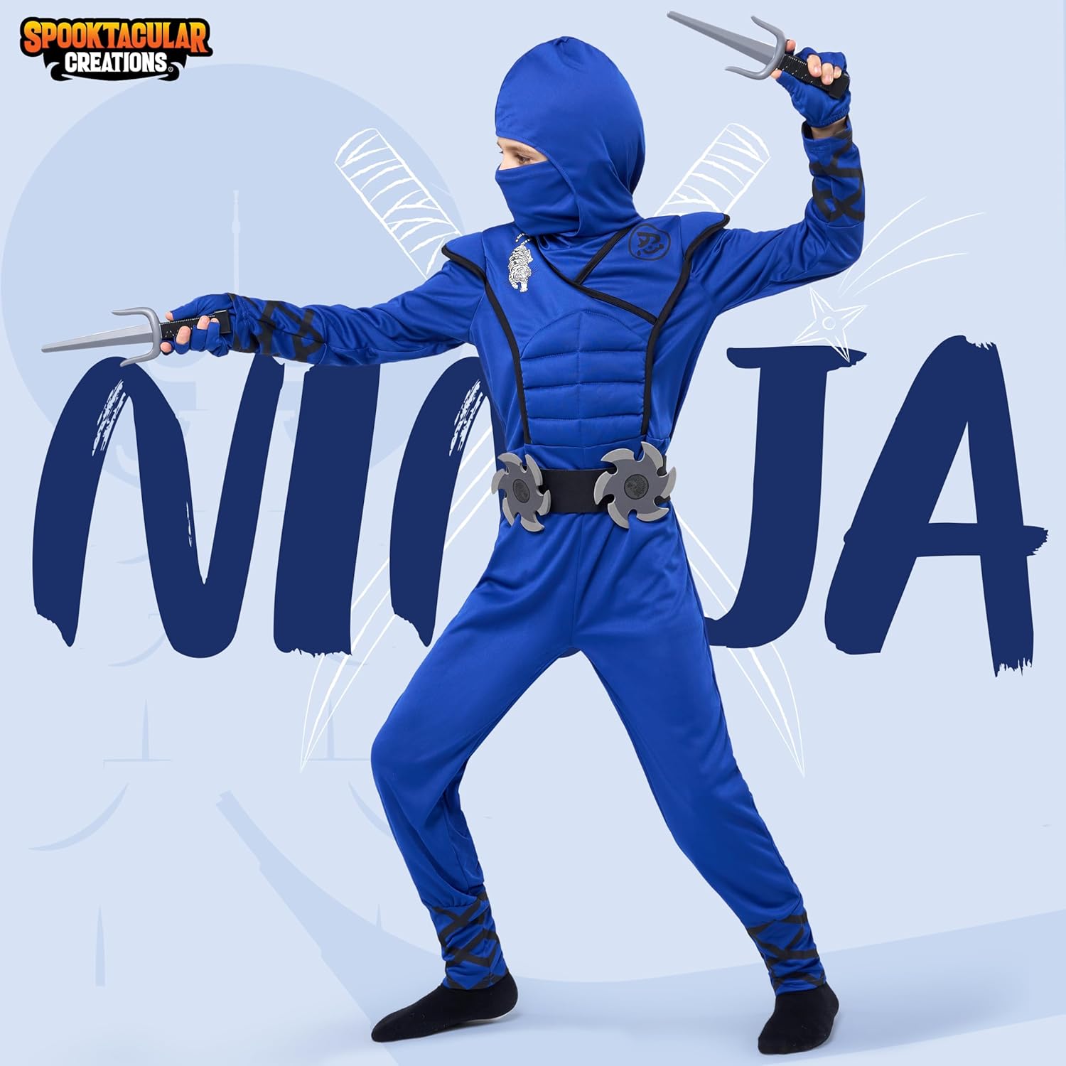 Spooktacular Halloween Ninja Costume for Kids