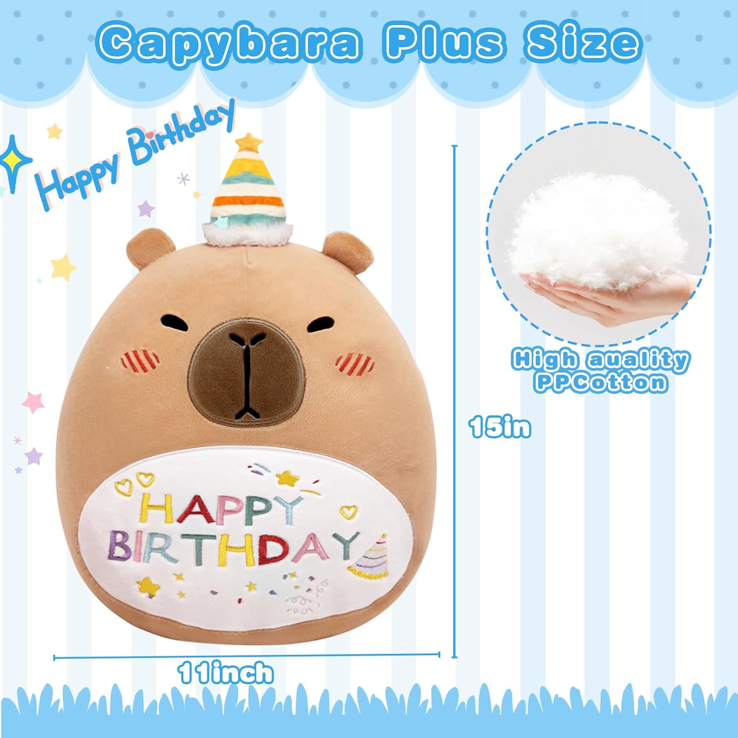TITQWOP 14 Capybara Plush Pillow Toy for Kids