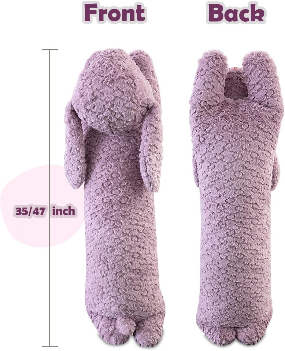 Hofun4U Rabbit Plush Pillow 35 Inch Christmas Gift for Kids and Adults