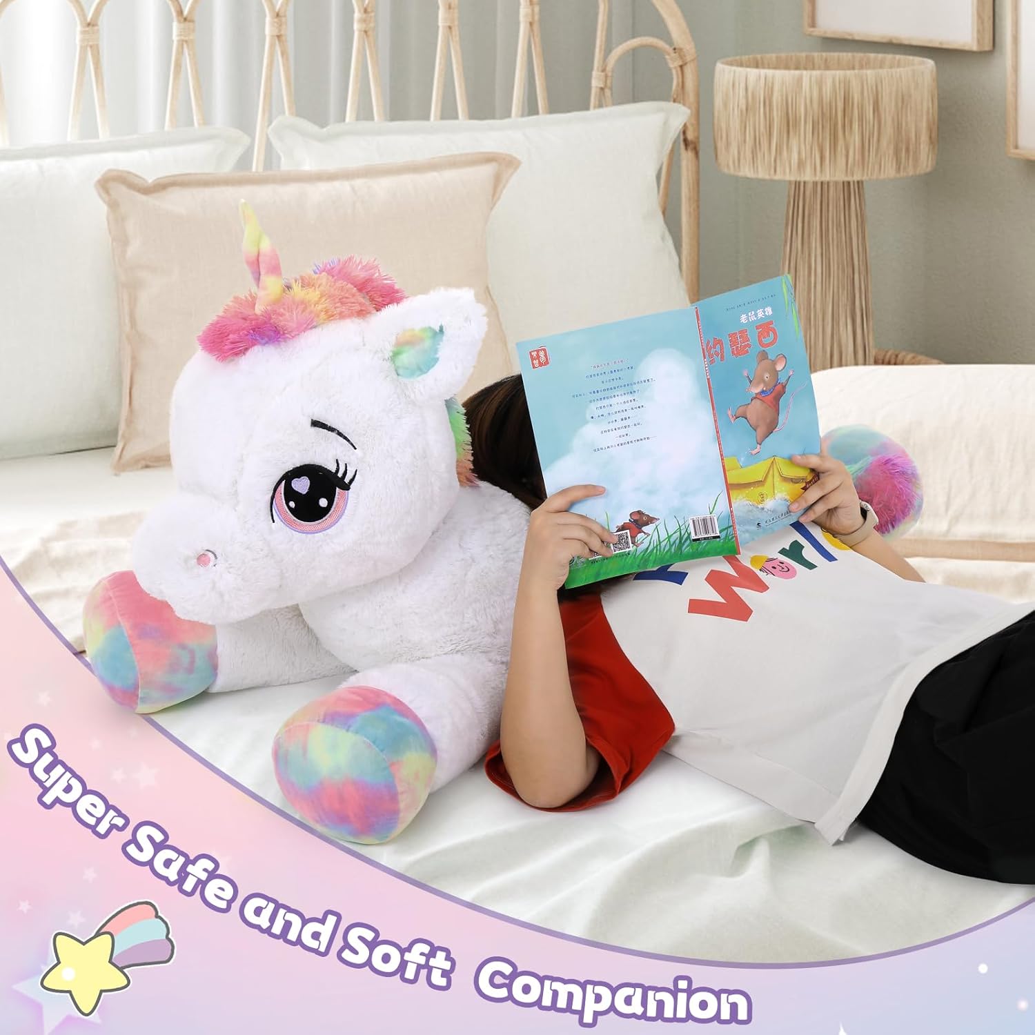 MaoGoLan 43 Giant Unicorn Plush Pillow