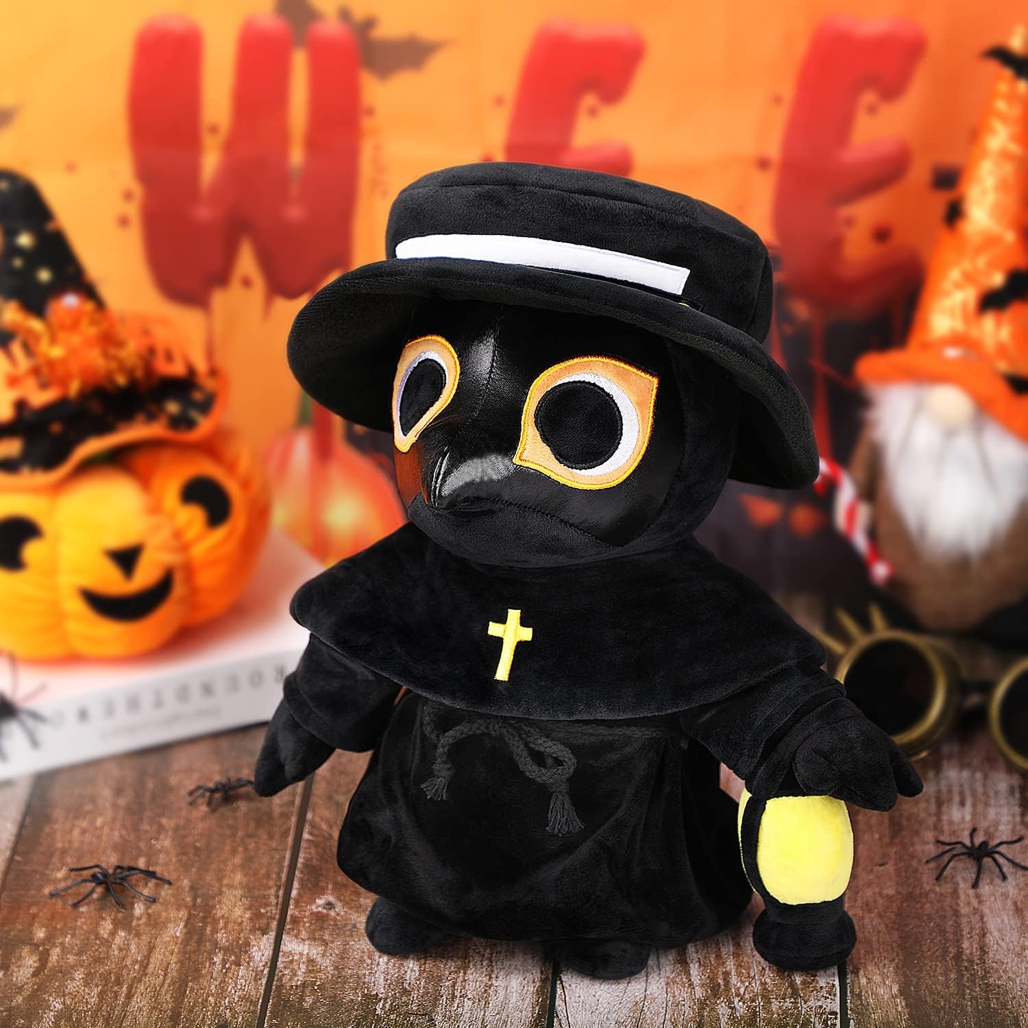 AULUDA Plague Doctor Plush Pillow 16 Inch Weighted Hug Toy