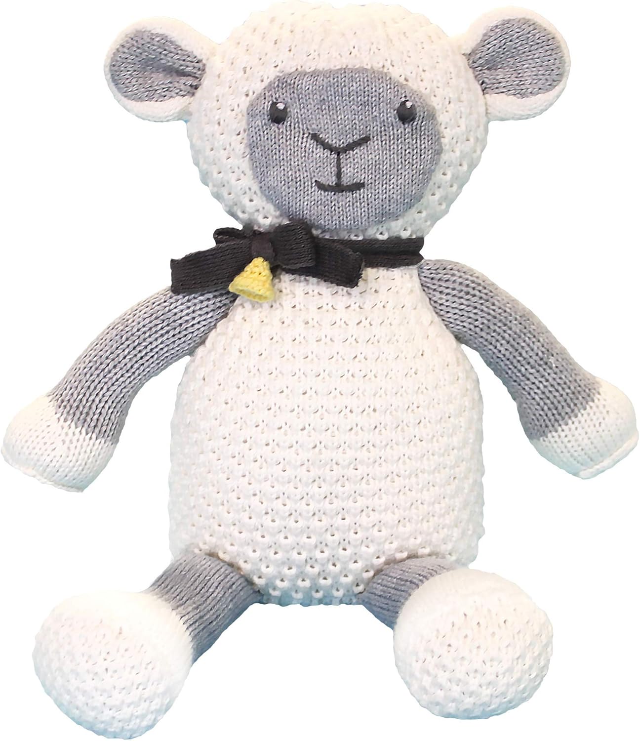 Baby Lola The Lamb Rattle Toy 100 Cotton Eco-Friendly 7-Inch