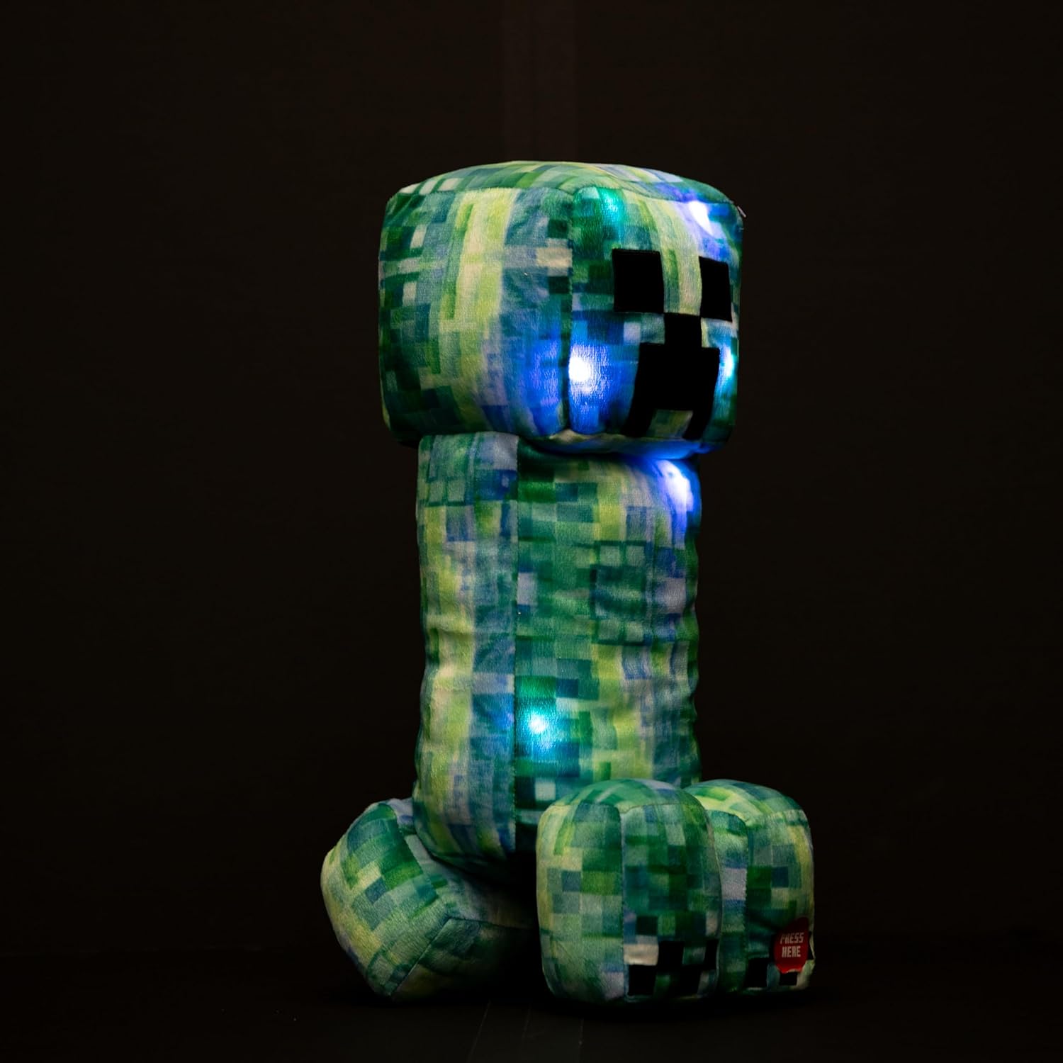 Jay Franco Minecraft Creeper Pillow Buddy - LED Light Up Plush 16 Inches