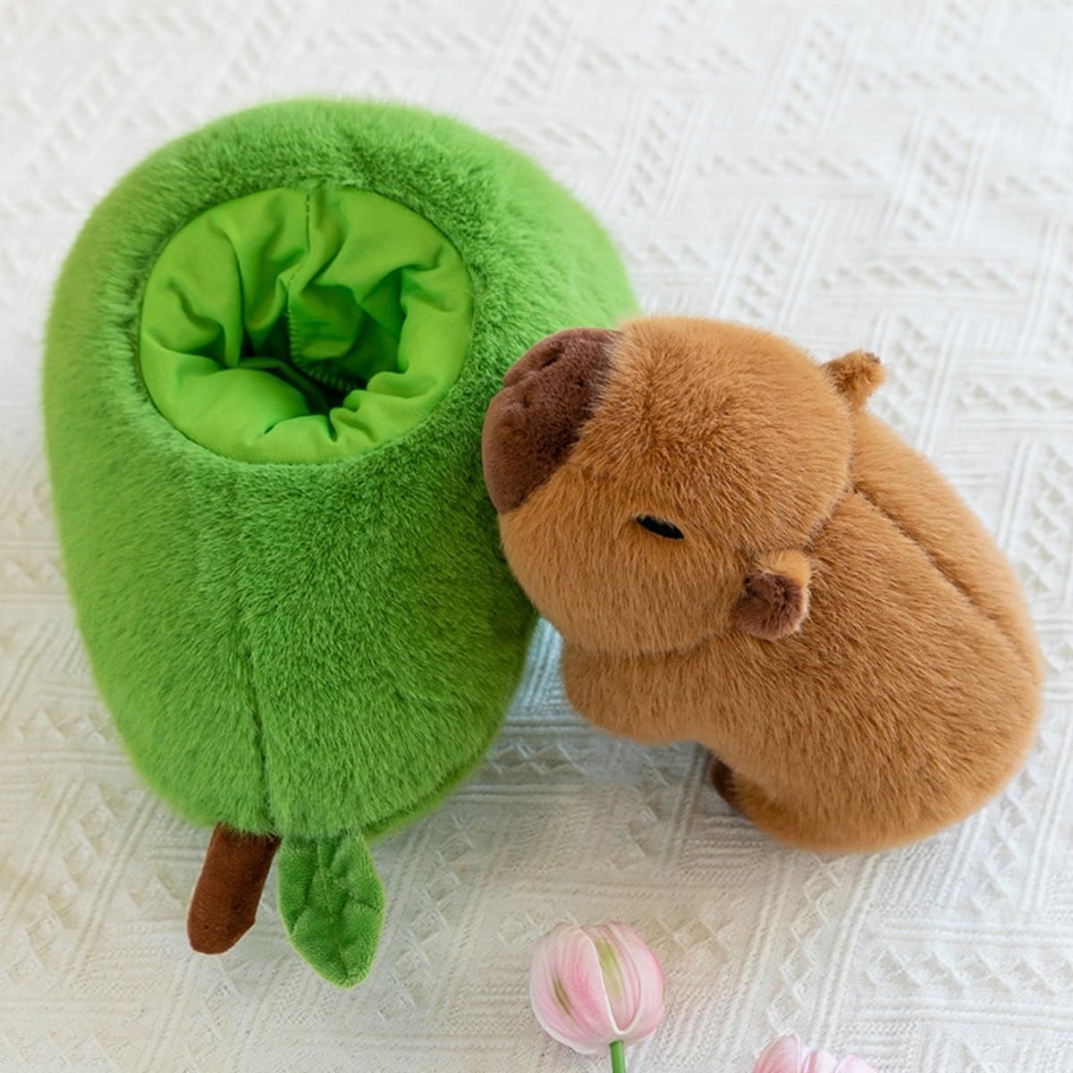 Nohito Avocado Capybara Plush Pillow 137 Inches