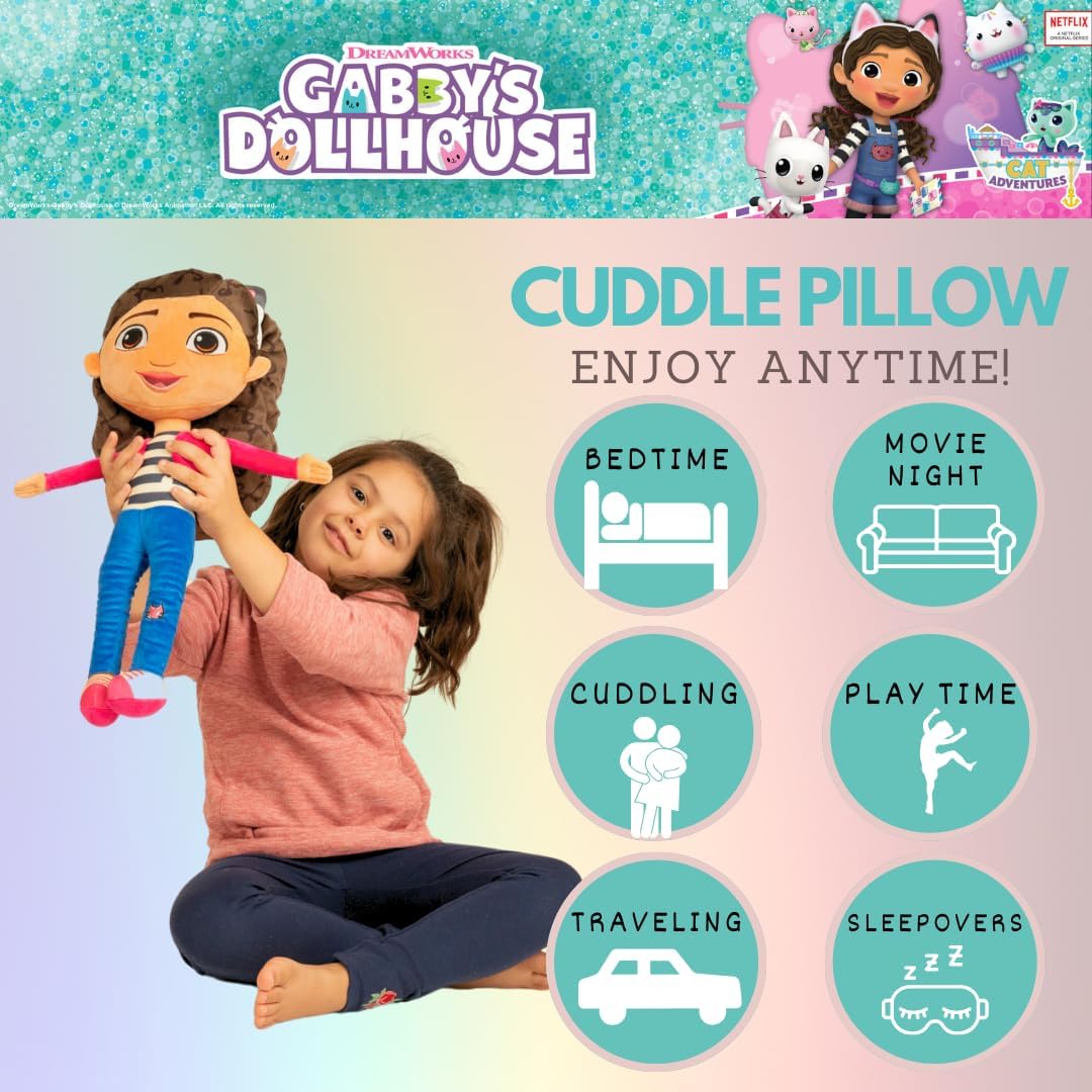 Franco Gabbys Dollhouse Plush Cuddle Pillow Officially Licensed