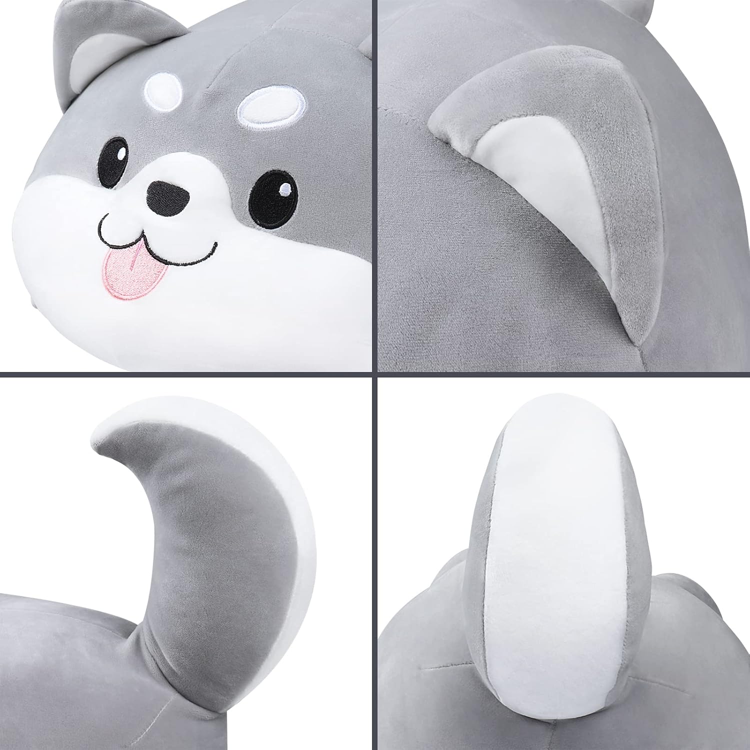 Auspicious Beginning 20 Chubby Husky Plush Pillow