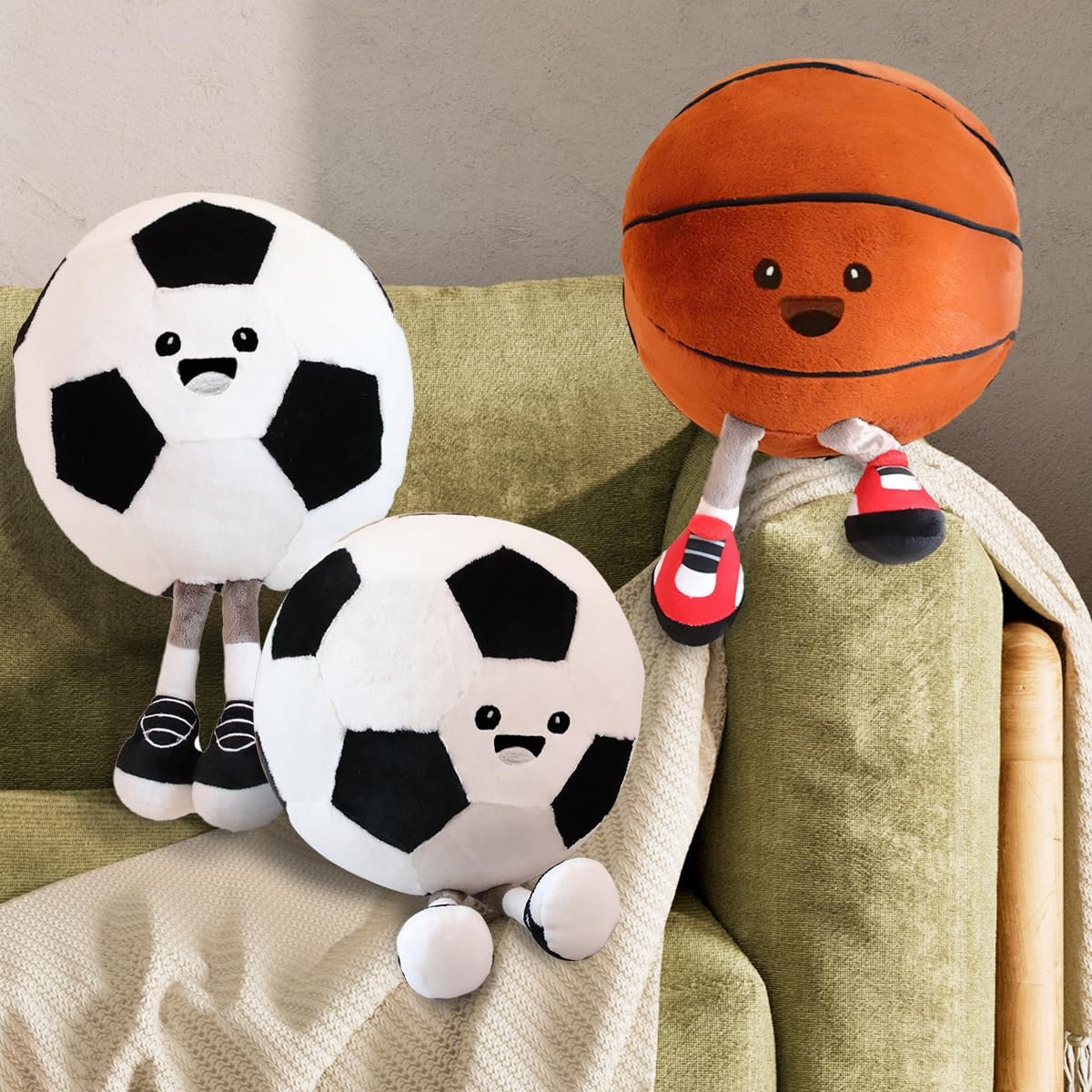 Cute Basketball Plush Pillow Toy for Kids