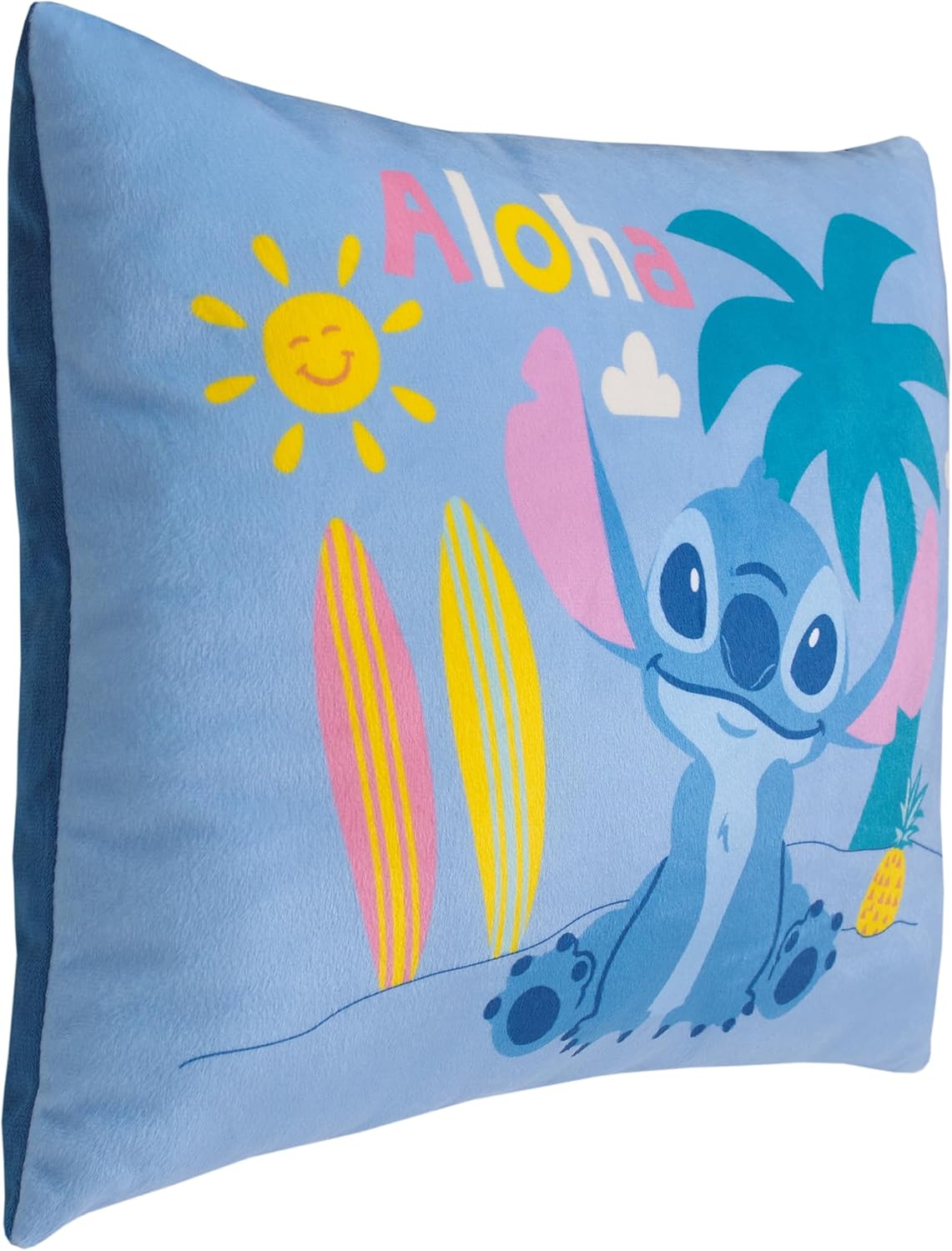 Disney Stitch Decorative Throw Pillow with Aloha Message