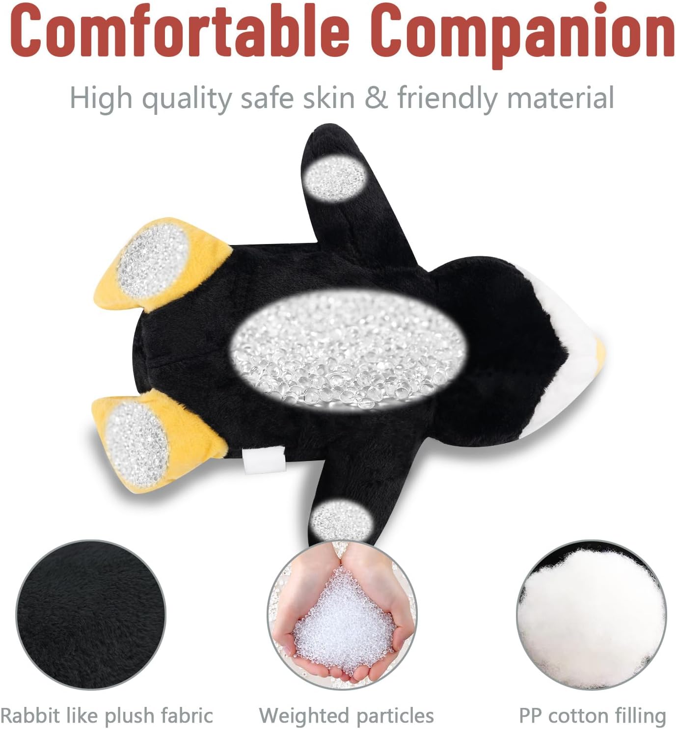 Niuniu Daddy 20 Weighted Penguin Plush Toy for Adults Kids