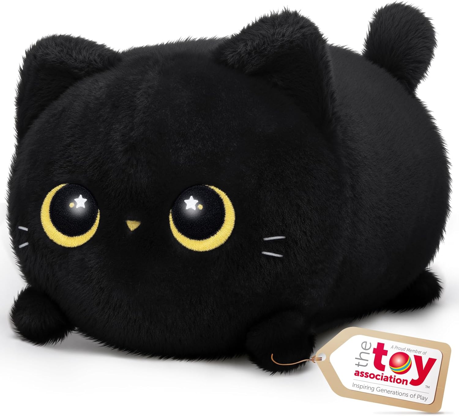 Soft Black Cat Plush Pillow Toy 8 Inch 1