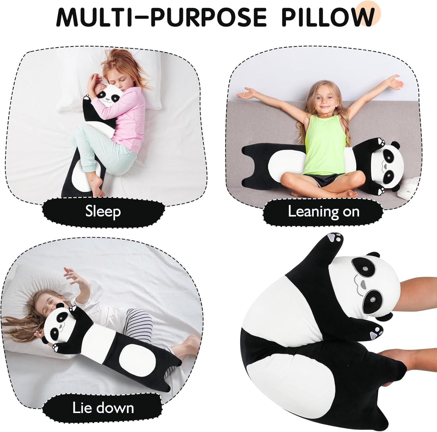 Tianmihou 36 Inch Giant Panda Plush Soft Body Pillow