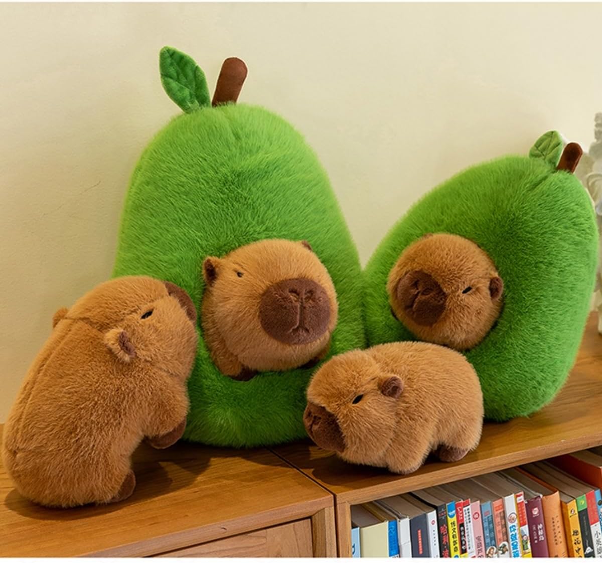 Nohito Avocado Capybara Plush Pillow 137 Inches