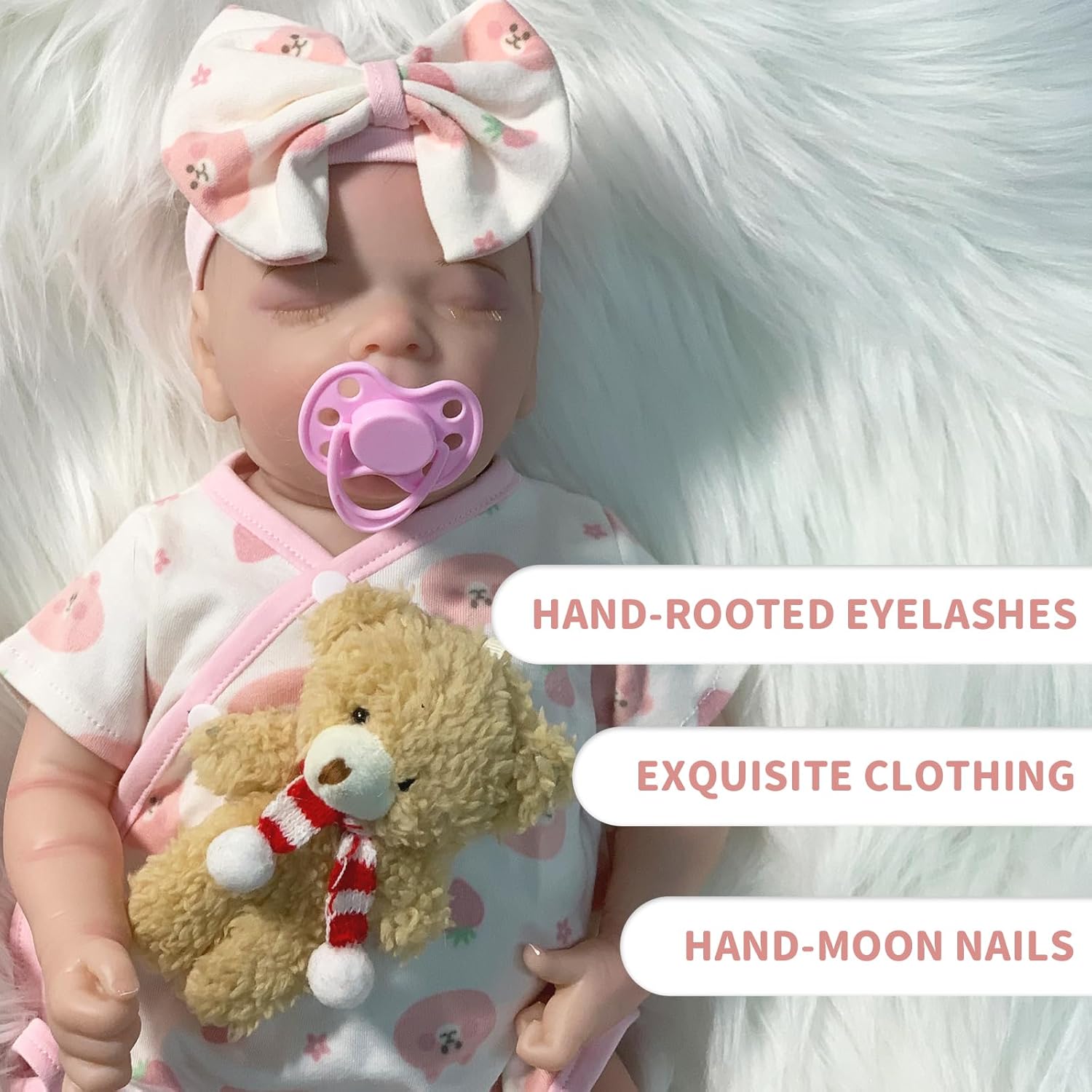 Lifelike Reborn Baby Doll with Soft Body and Accessories