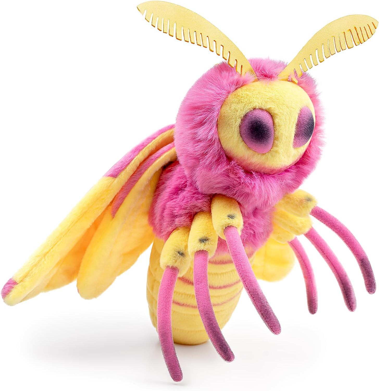 ZHONGXIN MADE Rosy Maple Moth Plush Pillow Toy 12in