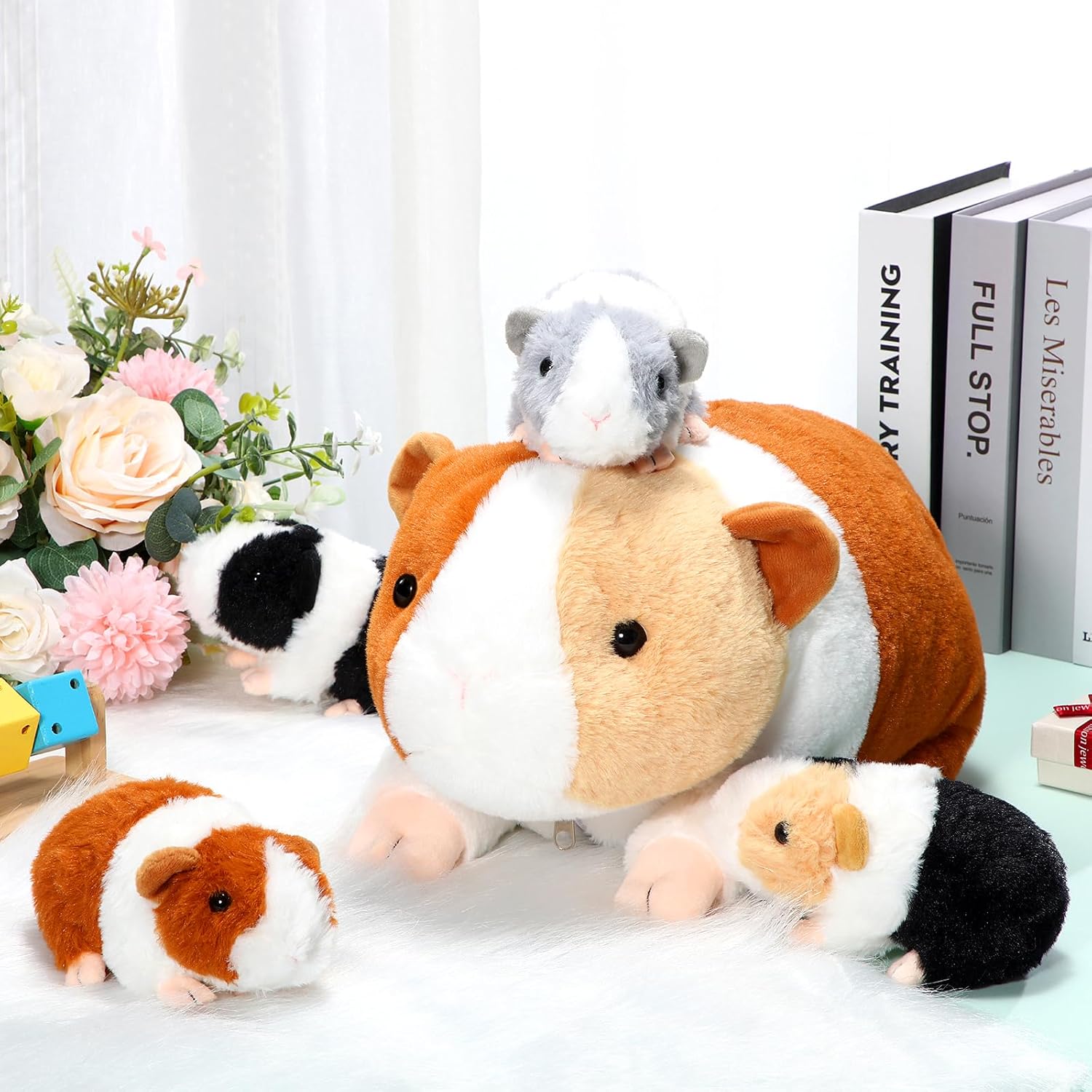 Jenaai 5 Pcs Plush Guinea Pig Set