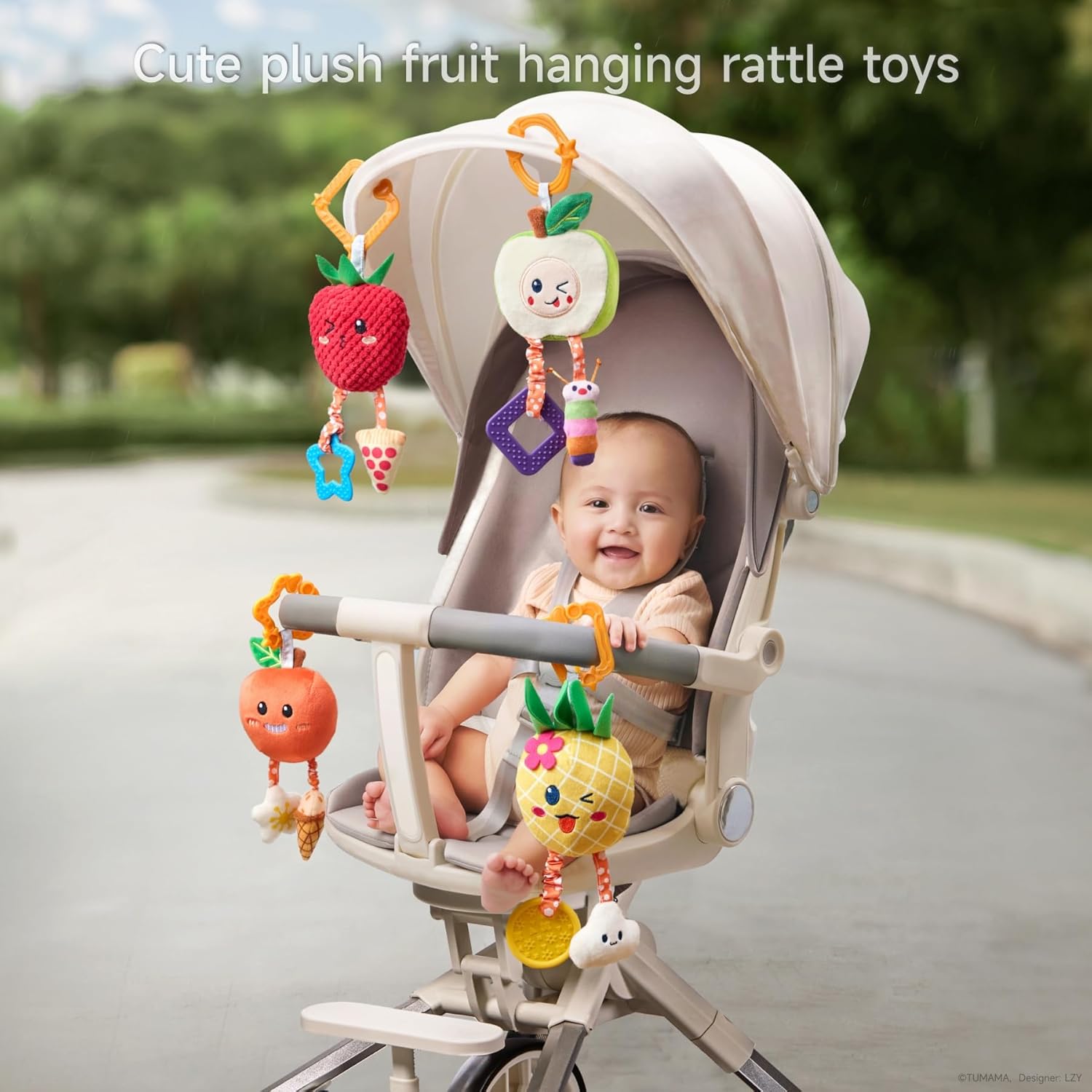 OR OR TU Baby Fruit Rattles for 3-12 Months