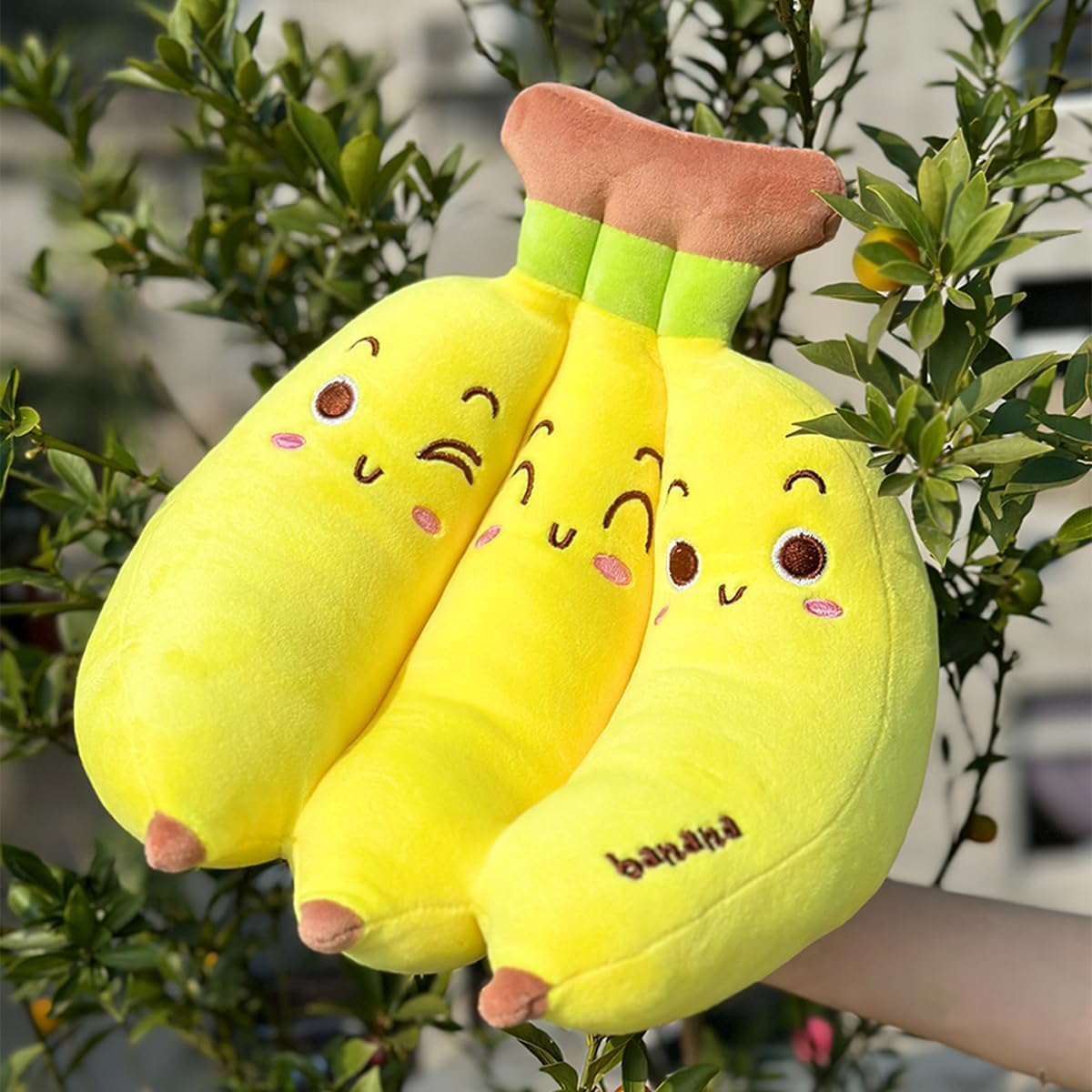 Hofun4U Banana Plush Pillow - 13 Inch Cute Stuffed Animal