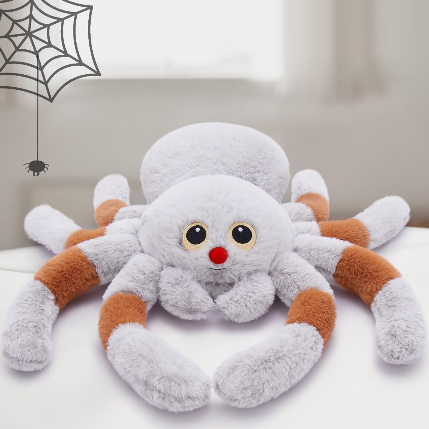 MaoGoLan 20 Inch Giant Spider Plush Pillow
