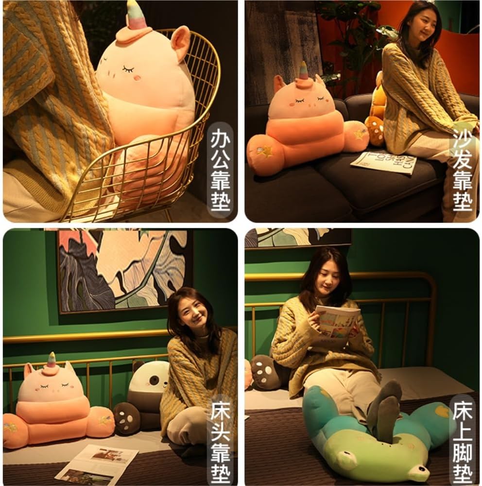 ZALCBHJ Adorable Cartoon Animal Shaped Plush Pillow