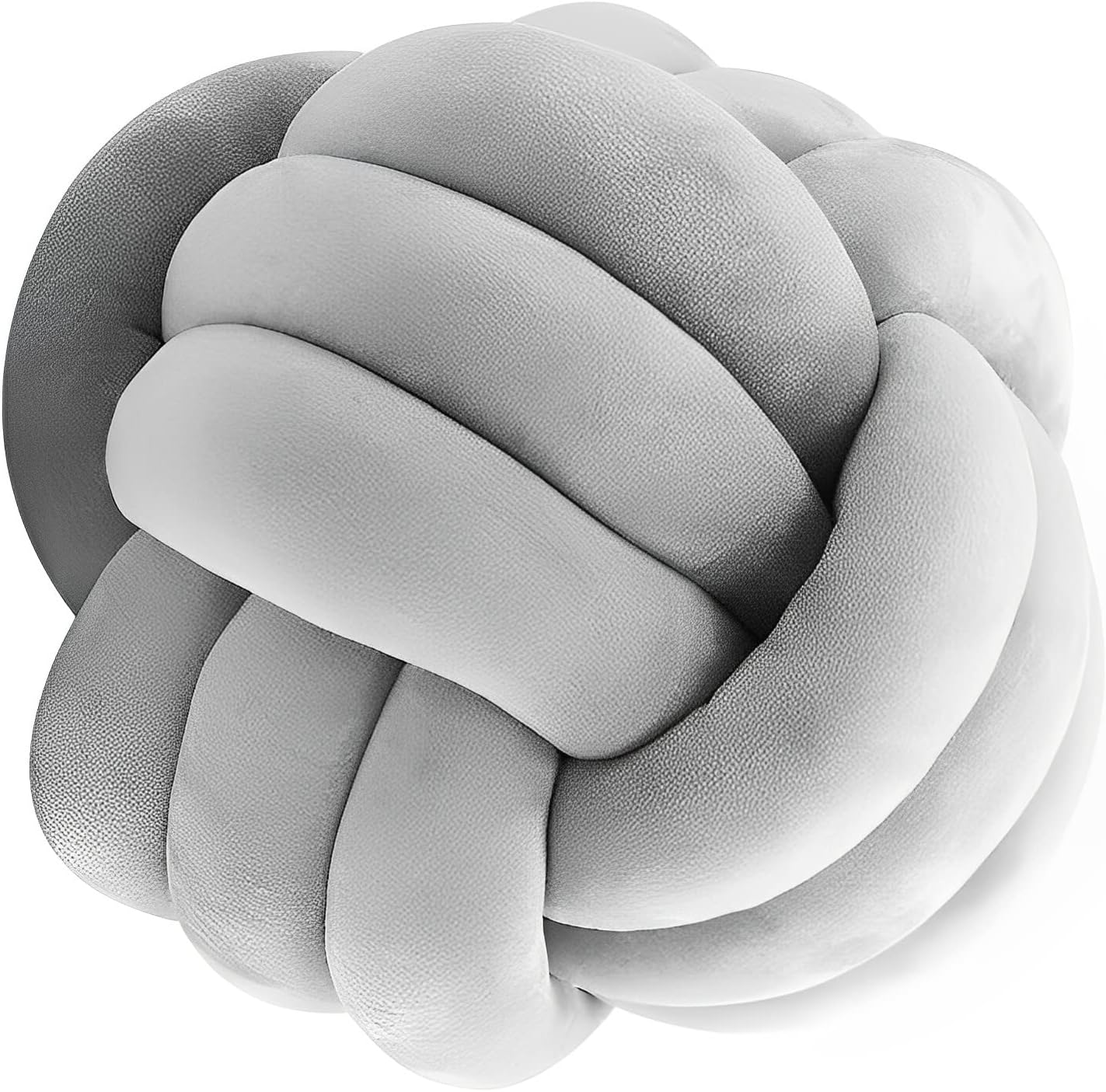 KEBAIHUA Knot Ball Pillow Handmade Plush Throw Cushion for Kids Room