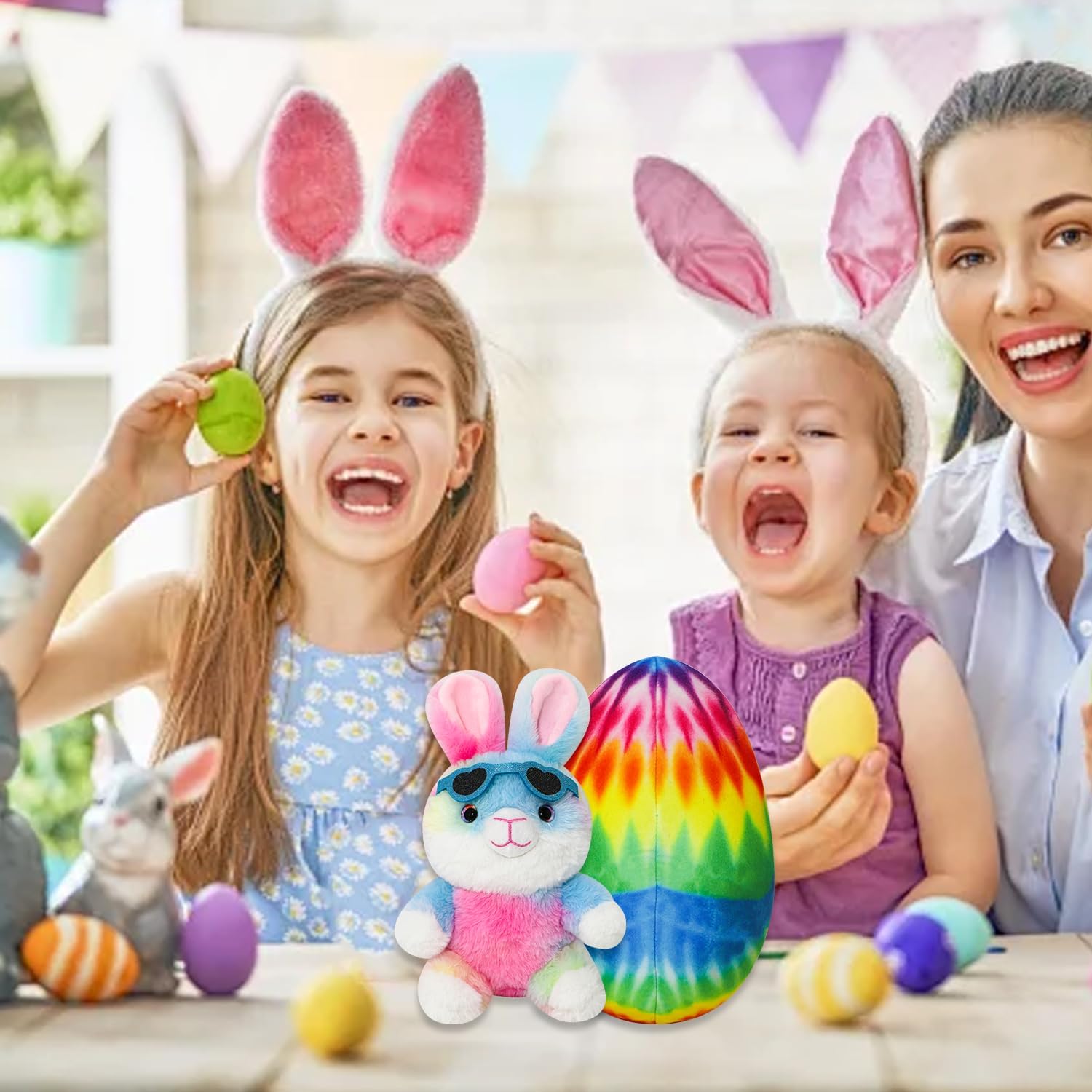 Easter Bunny Egg Toy with Hidden Zipper