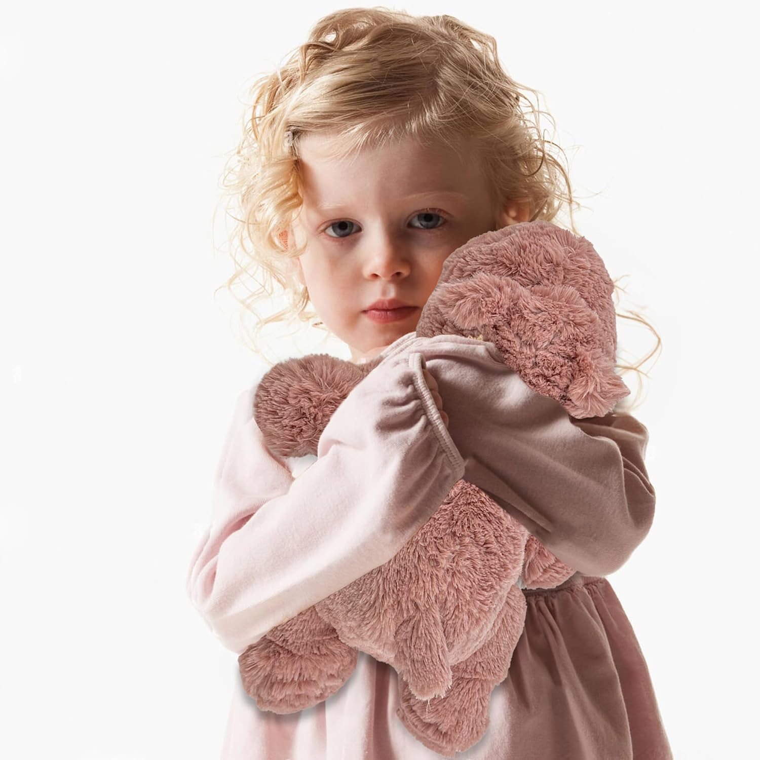 YOUBLEK 16 Pink Hippo Weighted Plush Toy