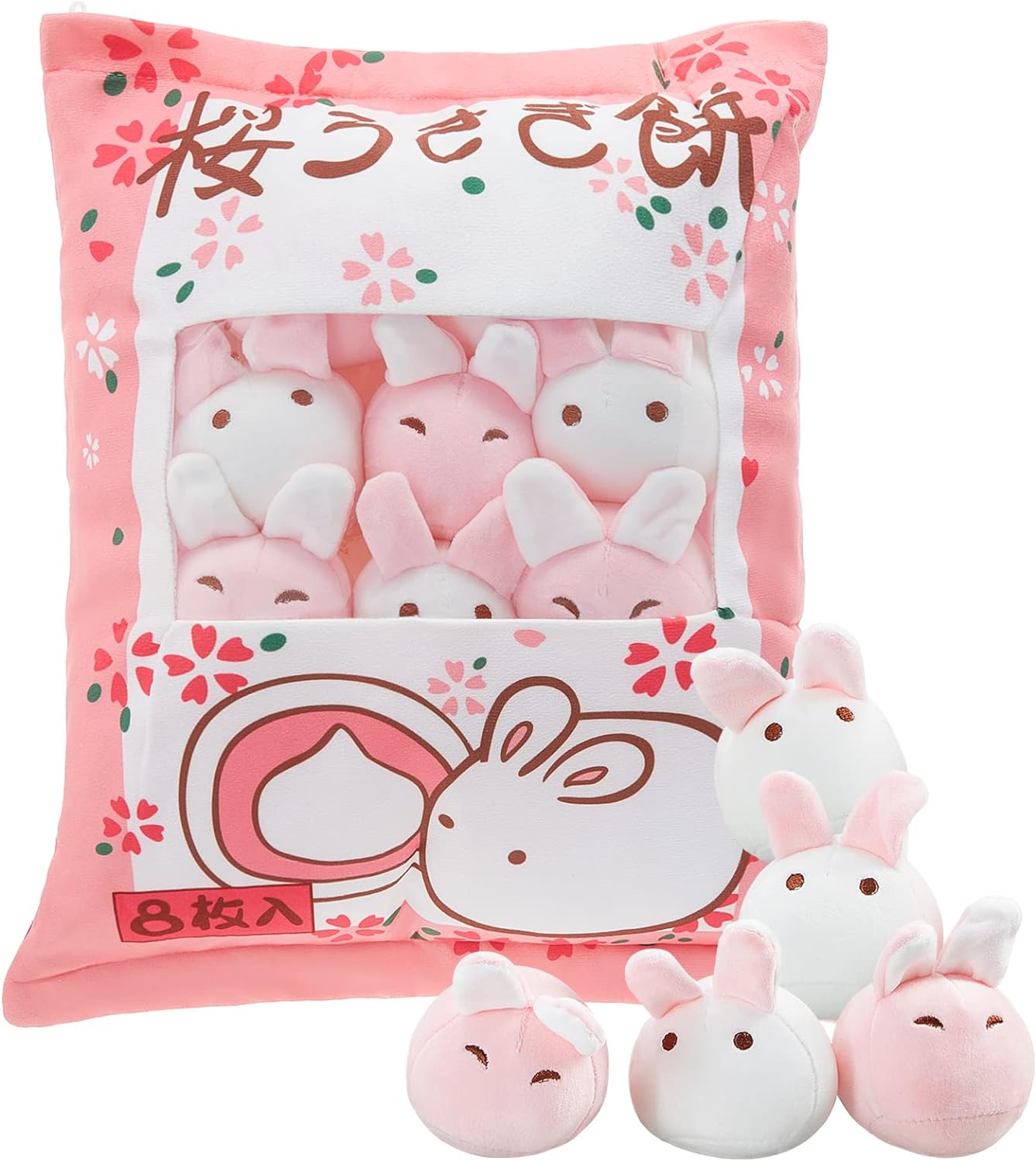 Civaner Kawaii Bunny Plush Pillow Decor