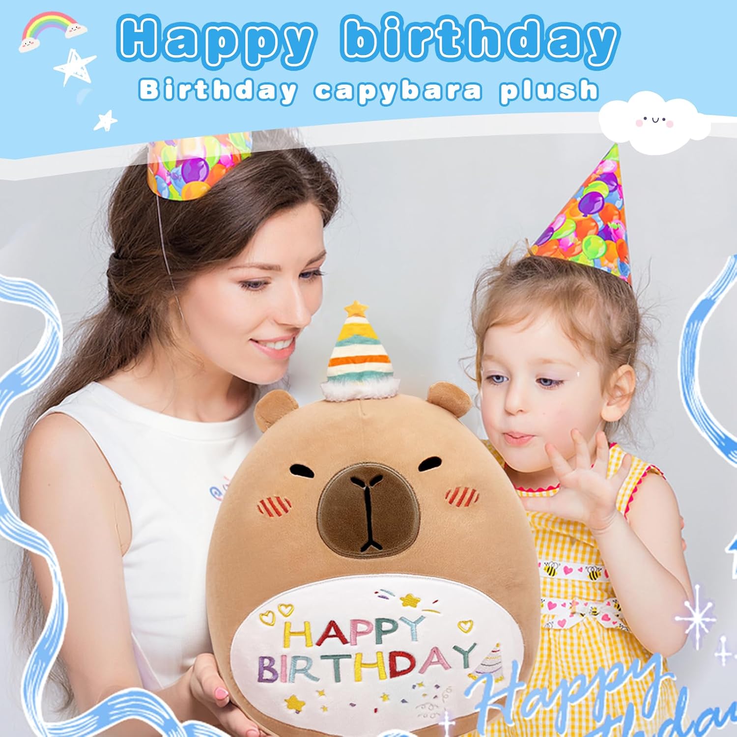 TITQWOP 14 Capybara Plush Pillow Toy for Kids