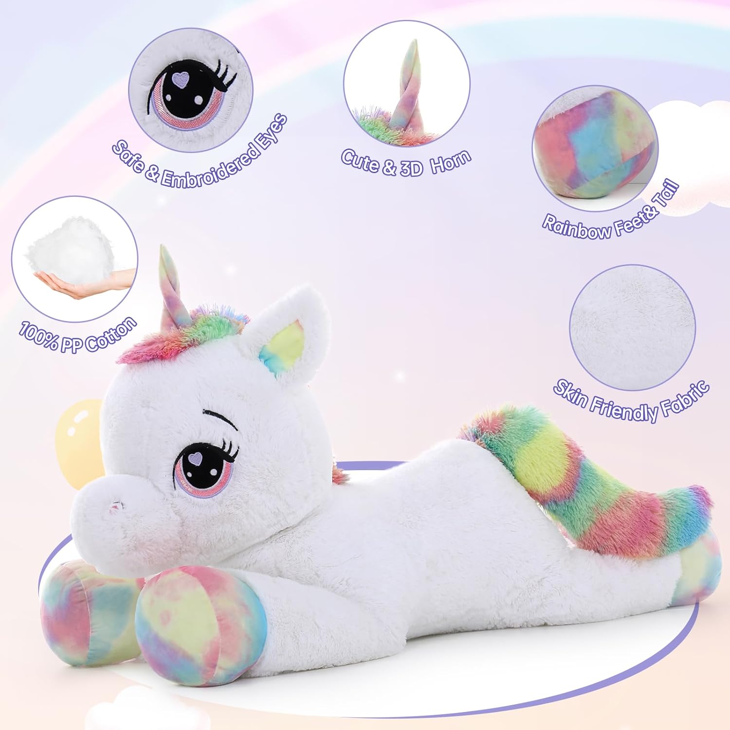 MaoGoLan 43 Giant Unicorn Plush Pillow