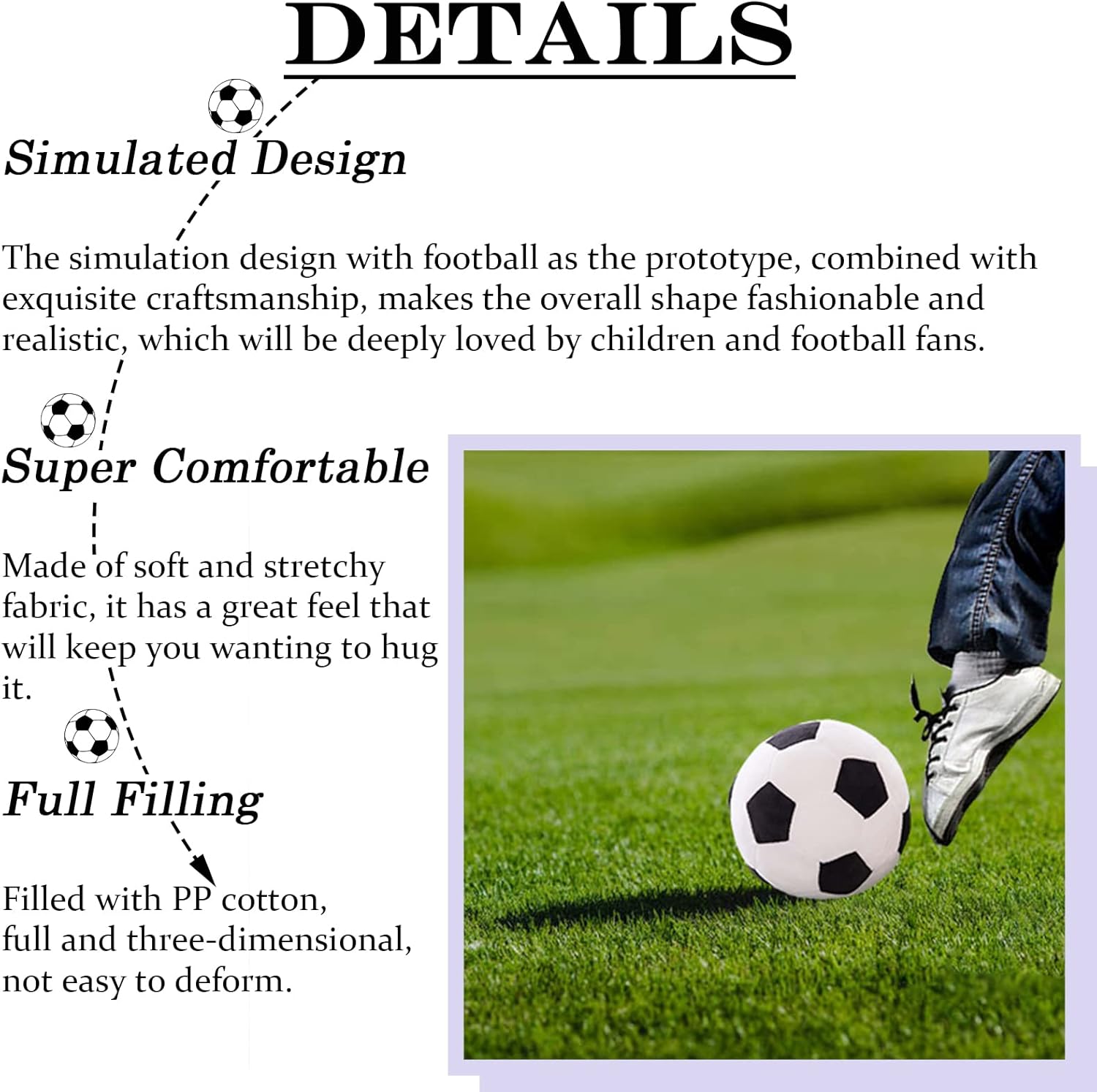 Zhidiloveyou 9 Plush Soccer Ball Stuffed Toy