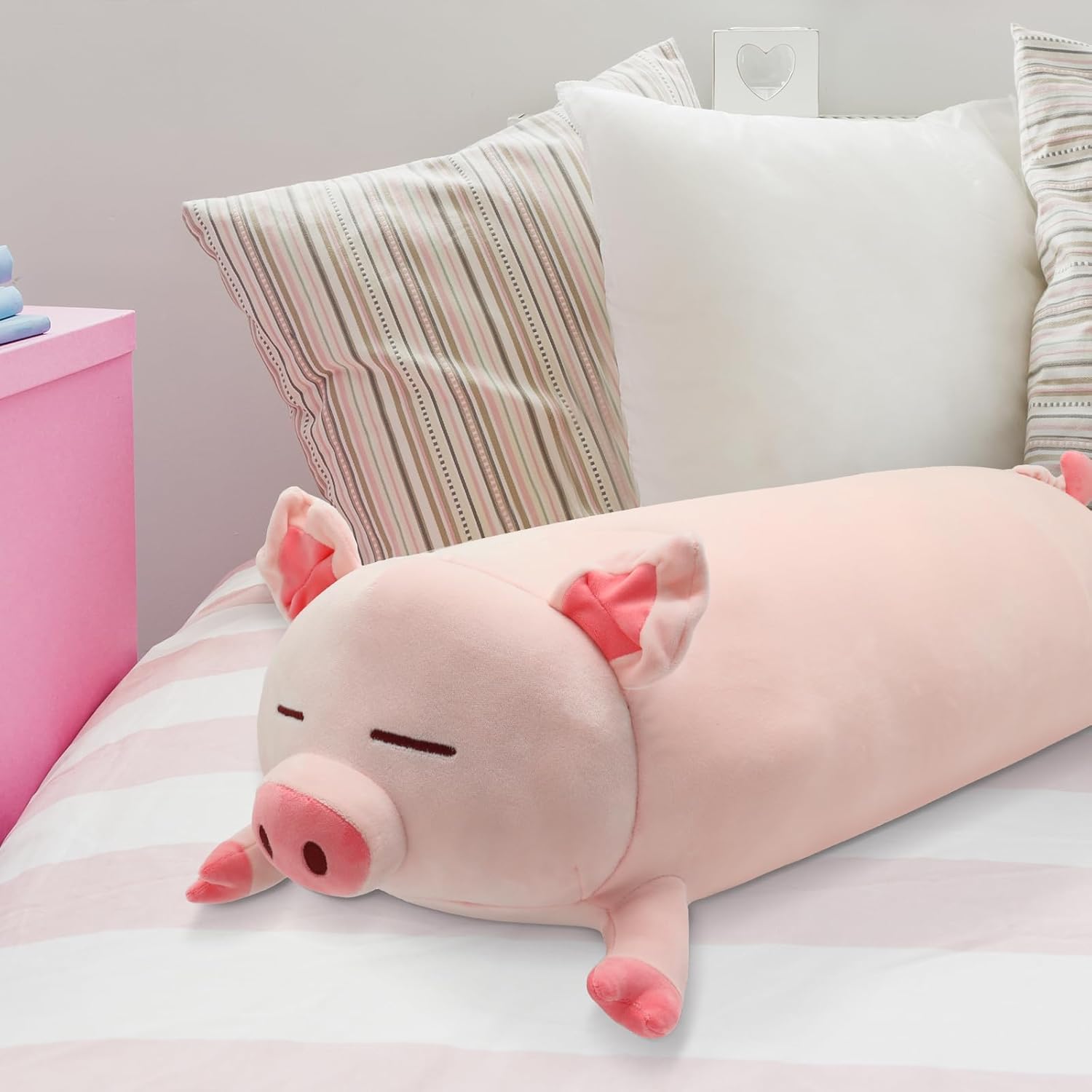 Giant Pink Pig Plush Pillow 335inch for Kids