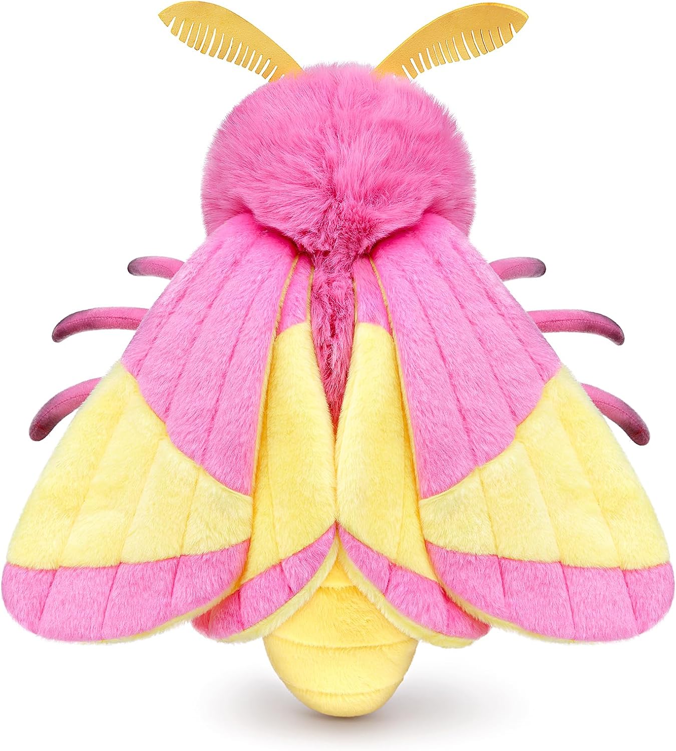 ZHONGXIN MADE Rosy Maple Moth Plush Pillow Toy 12in