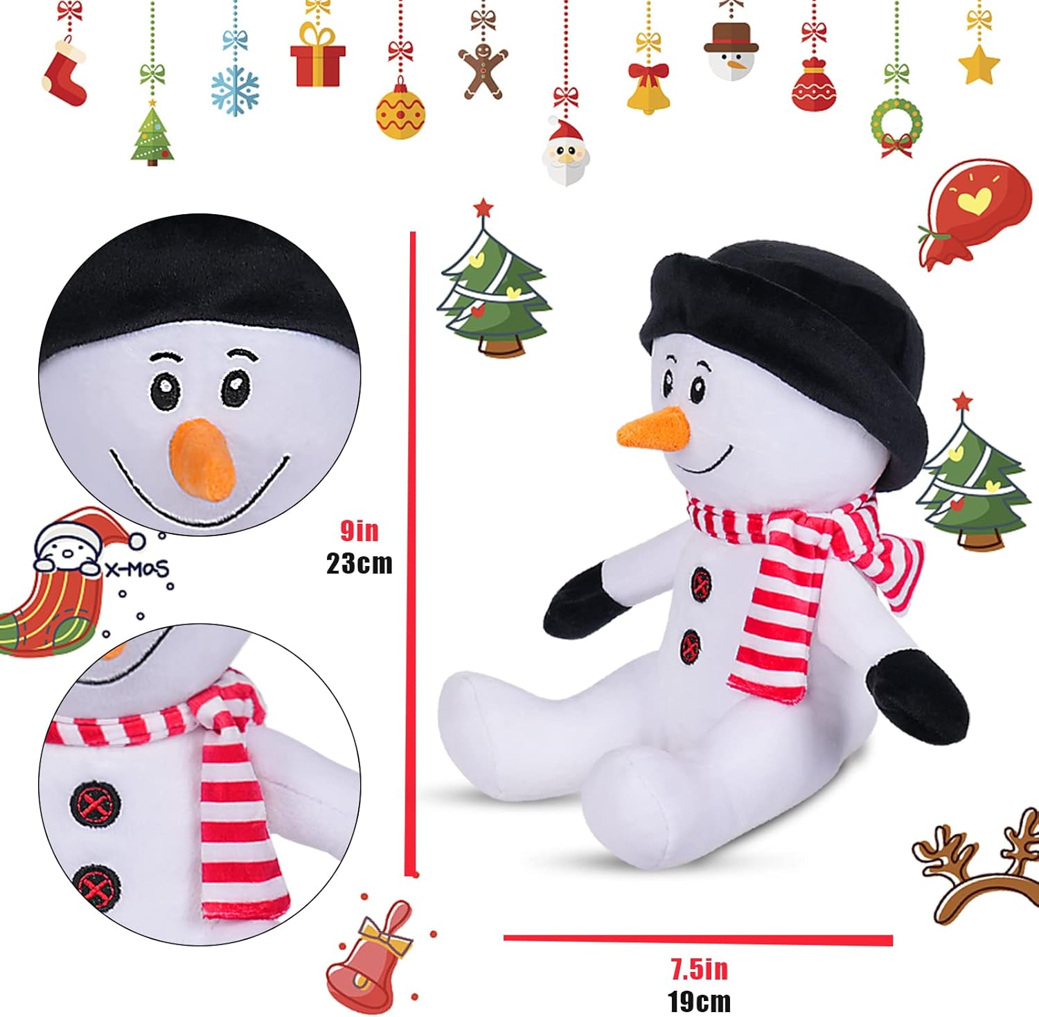 9 Christmas Reindeer Plush Ideal Gift for Kids