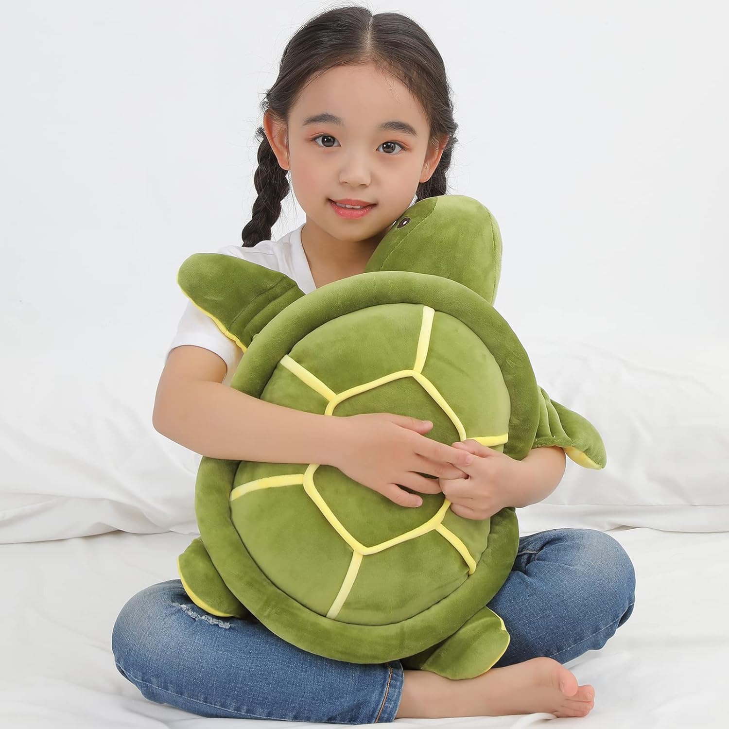 20 Inch Green Sea Turtle Plush Pillow Toy