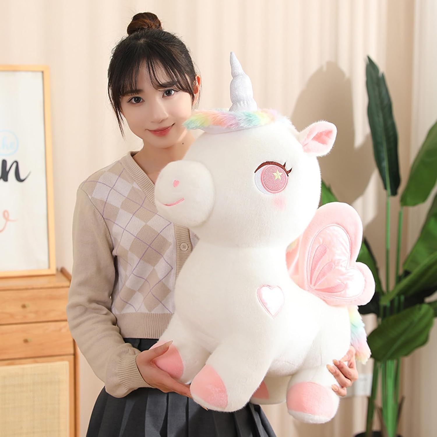 Plush Unicorn Pillow for Kids and Lovers