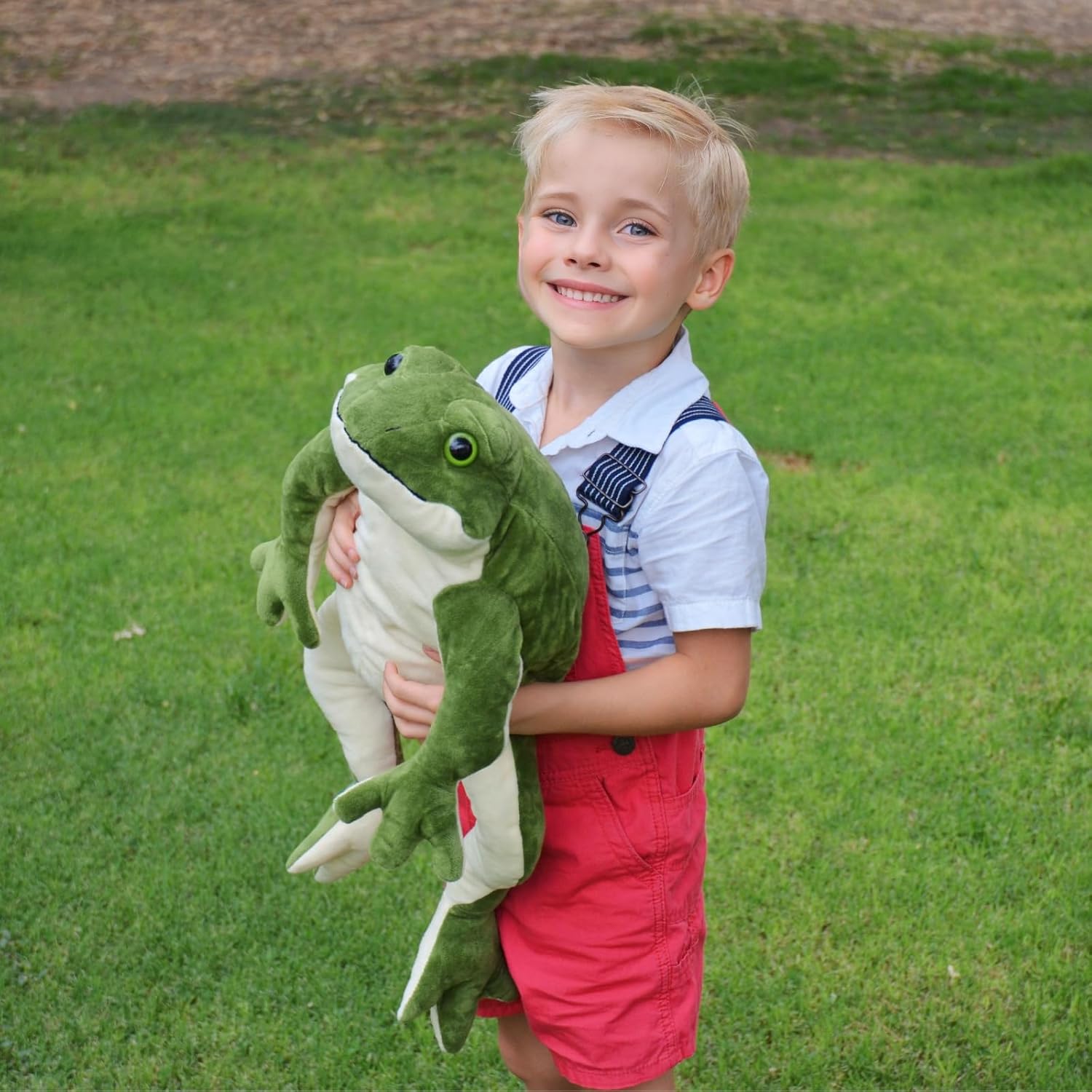 MorisMos Giant Frog Plush Toy 22 Inch Green Stuffed Animal