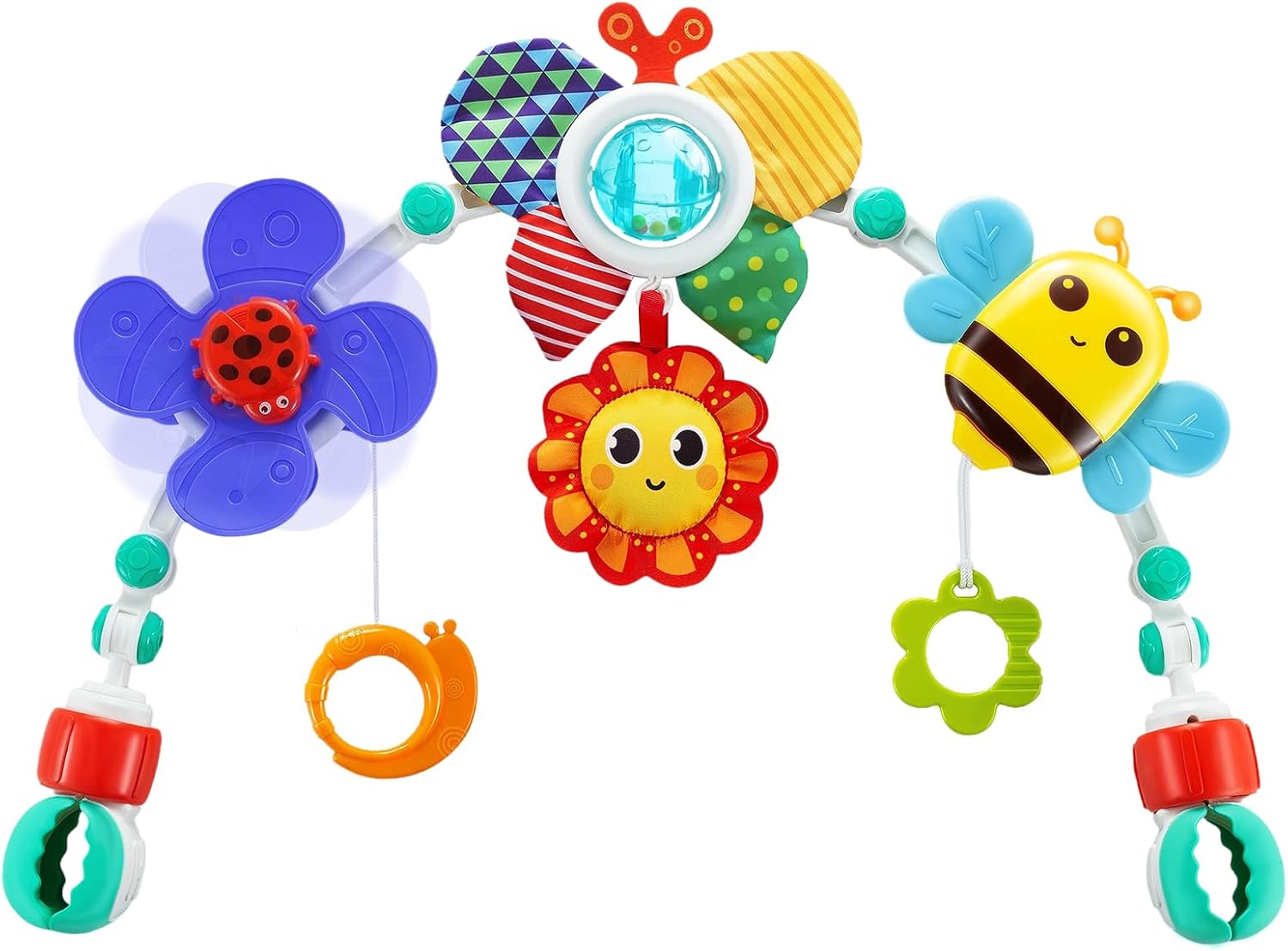 UTOPLIKEY Baby Activity Arch Toy with Rattles and Crinkles