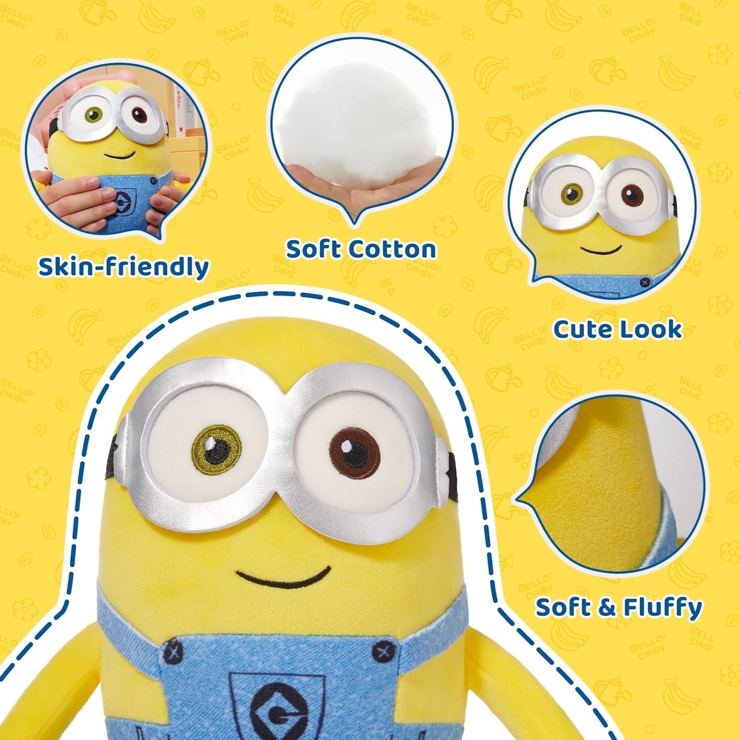 MINISO 8 Inch Minions Plush Pillow Toy Bob