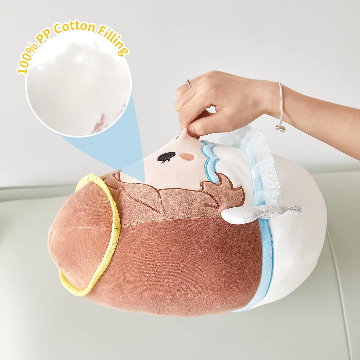 BSTAOFY Cute Angel Plush Pillow with Wings and Halo