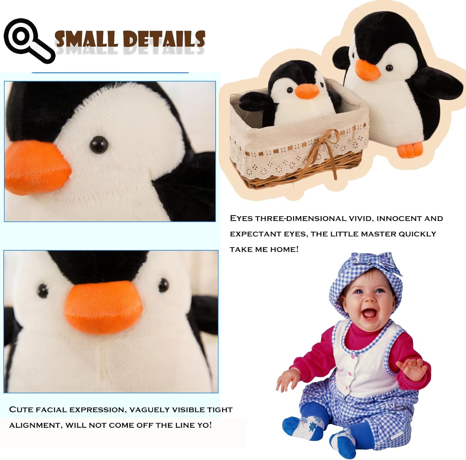 CHELEI2019 157 Cute Penguin Plush Hug Pillow