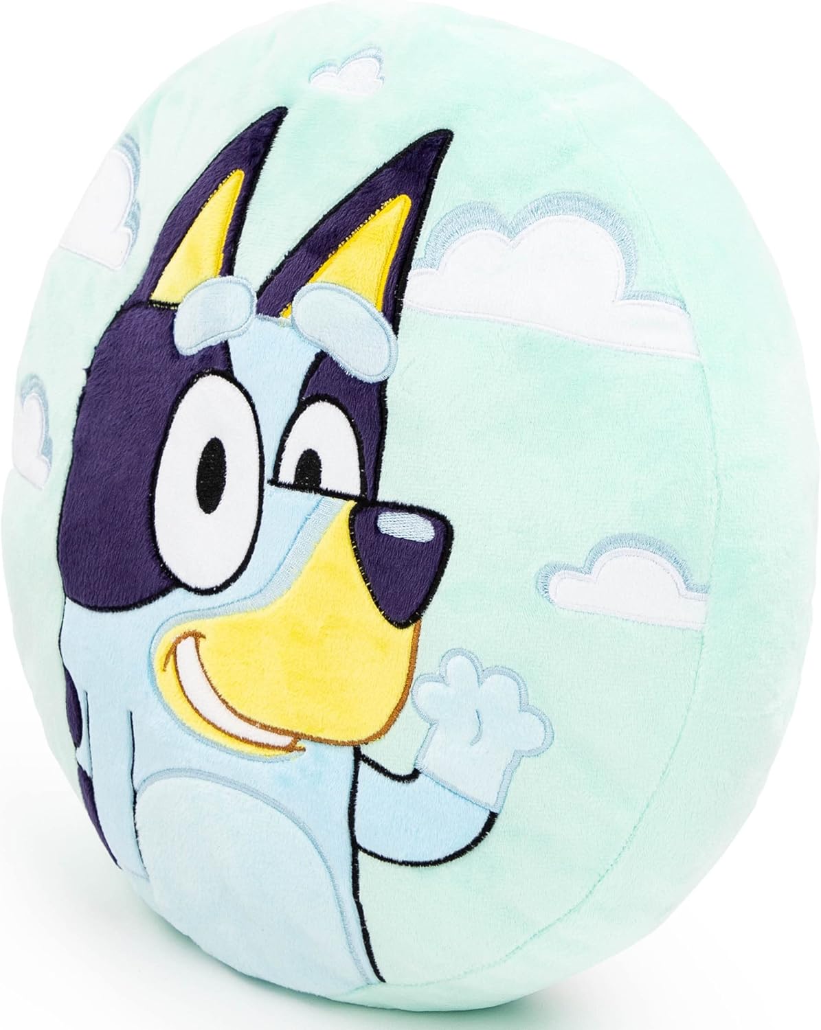 Jay Franco Bluey Shaped Plush Pillow - Kids 13 Inch Decor